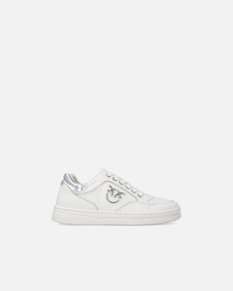 LEATHER SNEAKERS WITH LOVE BIRDS LOGO 1