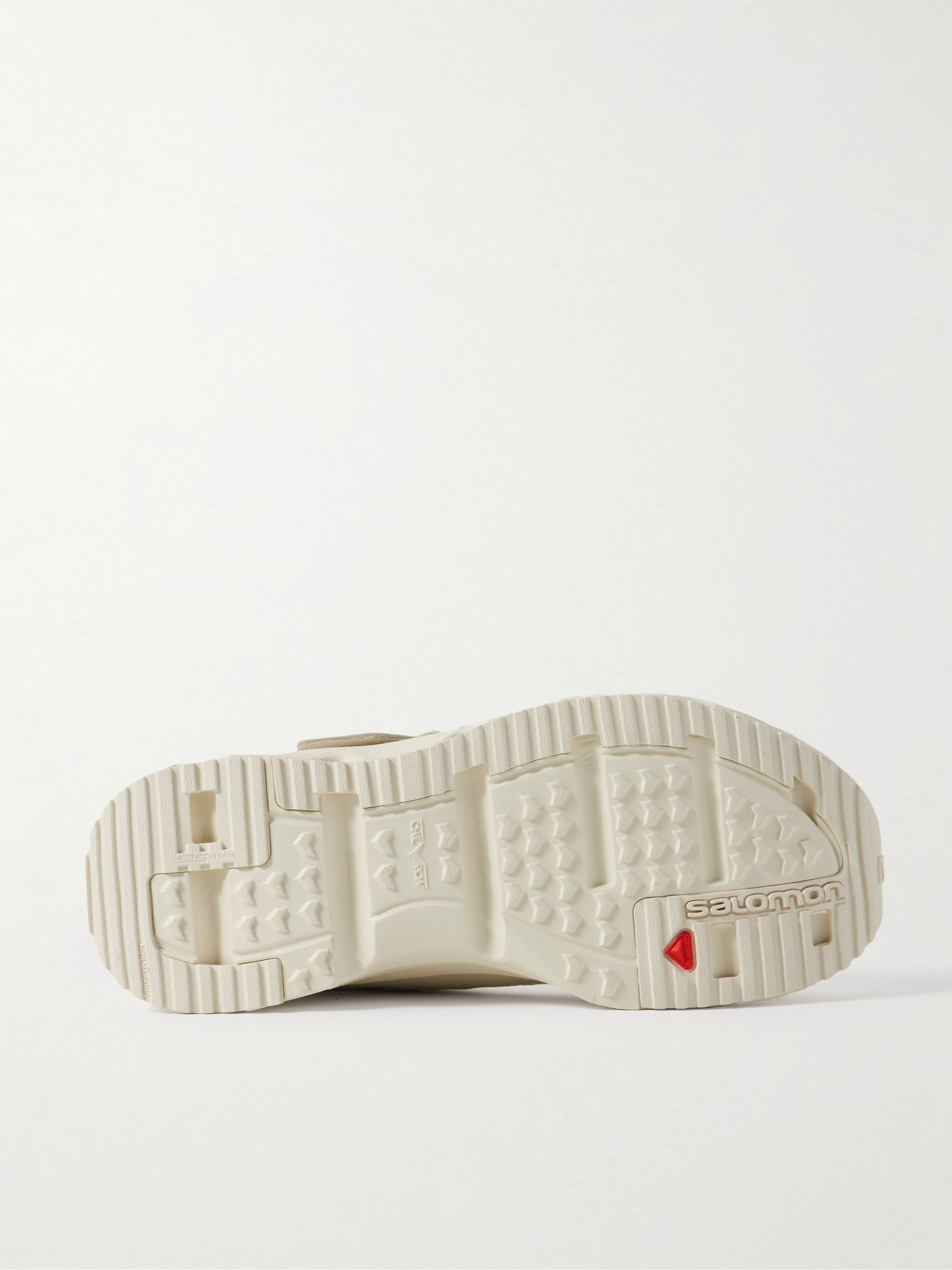 Marie-Jeanne Nubuck-Trimmed Mesh Sneakers Neutral - 3
