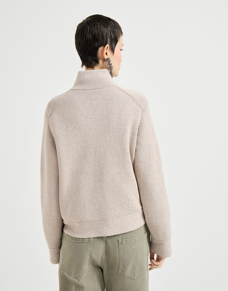 Cotton Diamond yarn double knit outerwear jacket 3