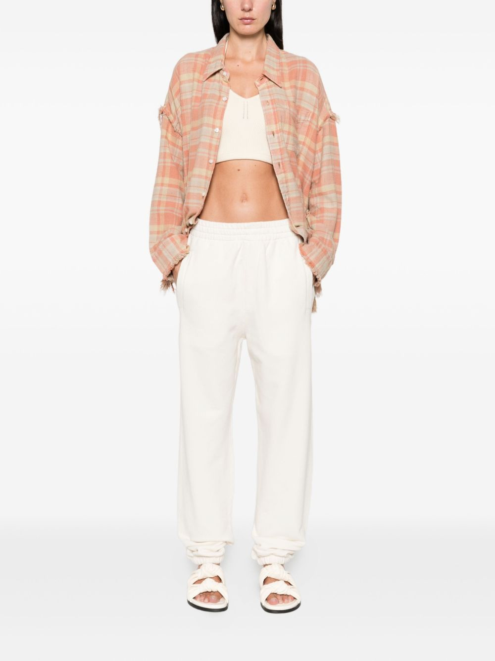 cotton track pants - 2