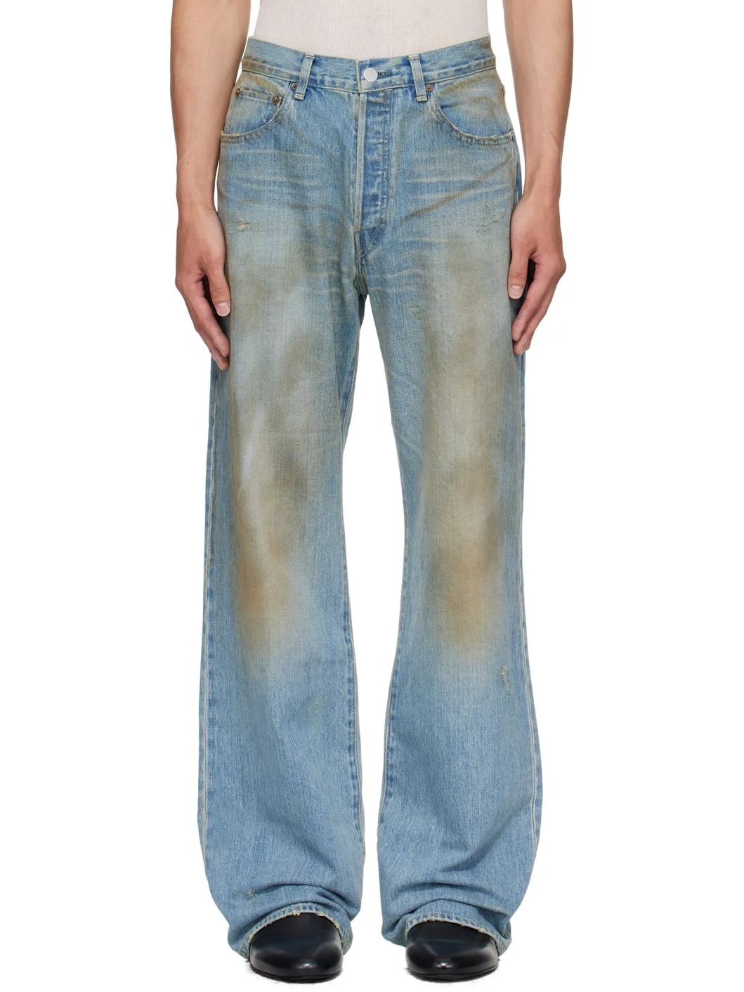 Blue Flare Jeans - 1