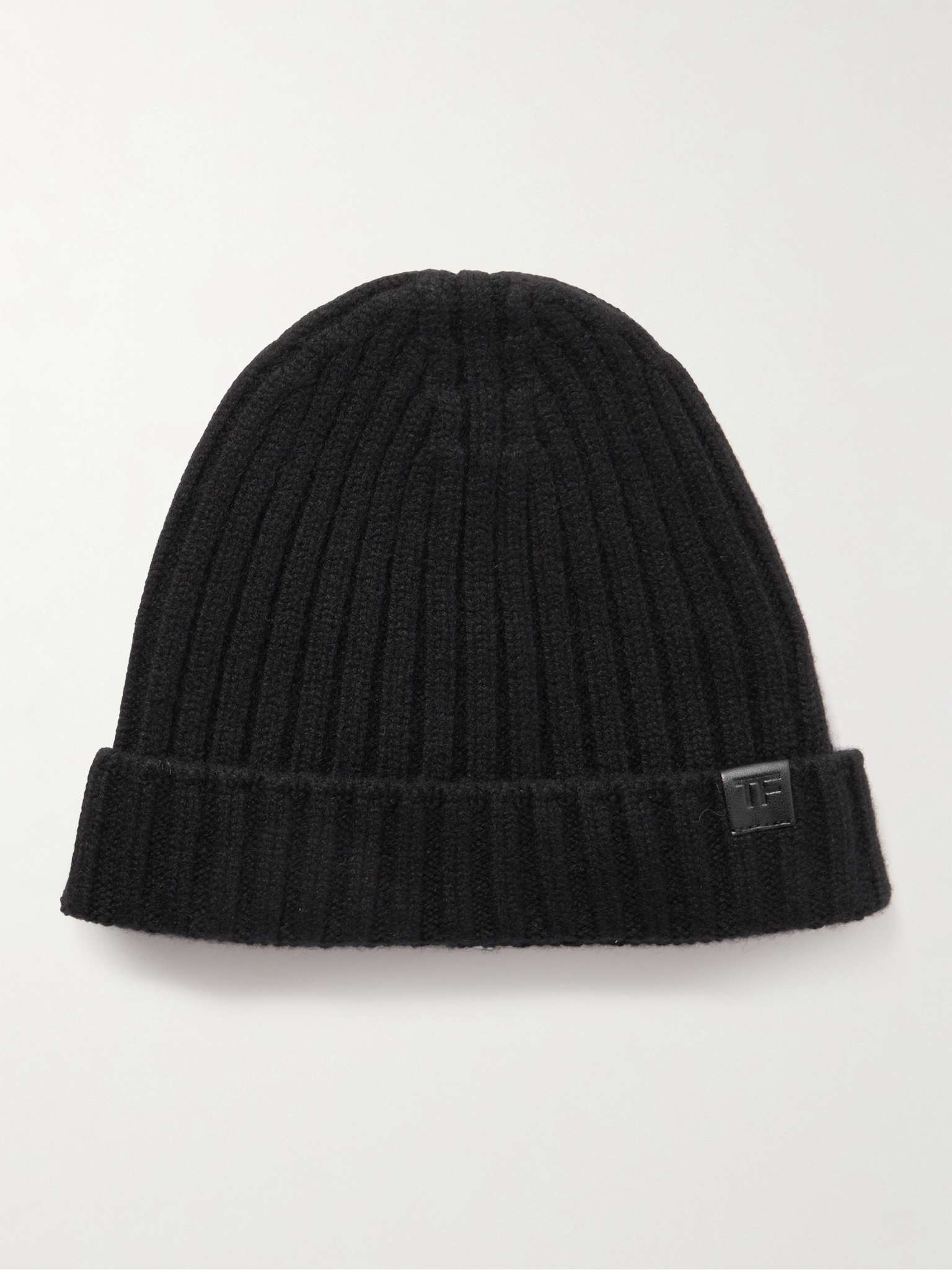 Ribbed Cashmere Beanie - 1
