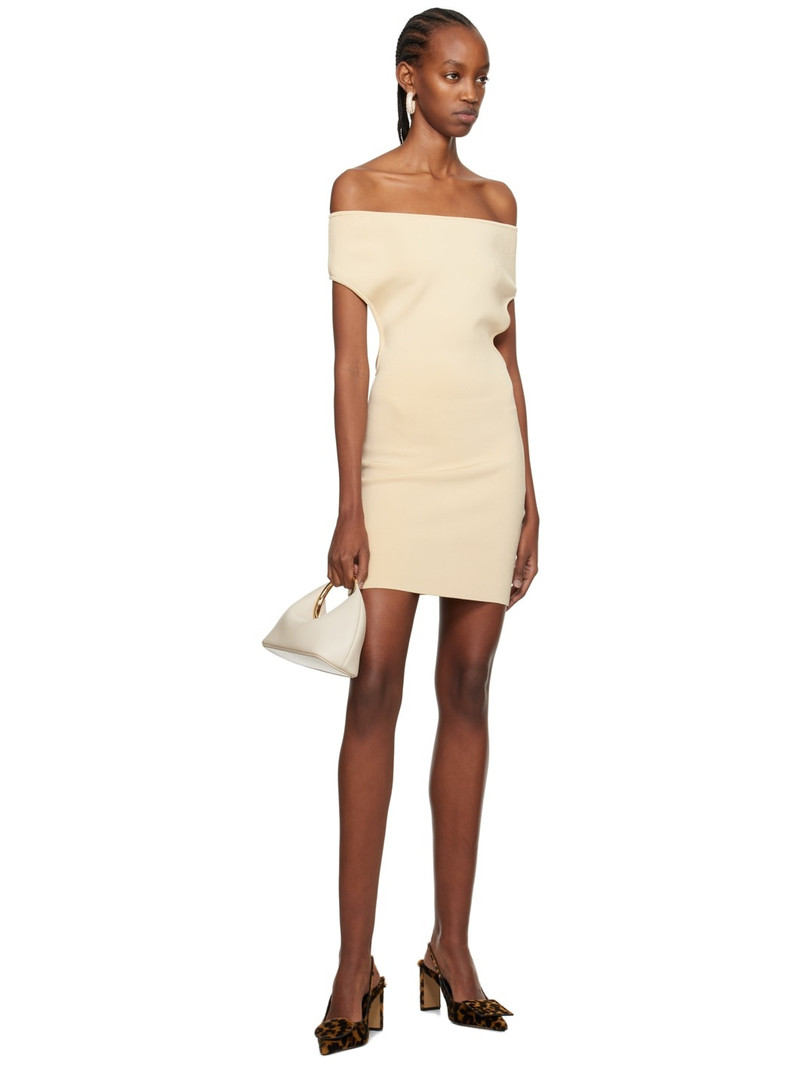 JACQUEMUS Beige Les Sculptures 'La robe Cubista' Minidress outlook