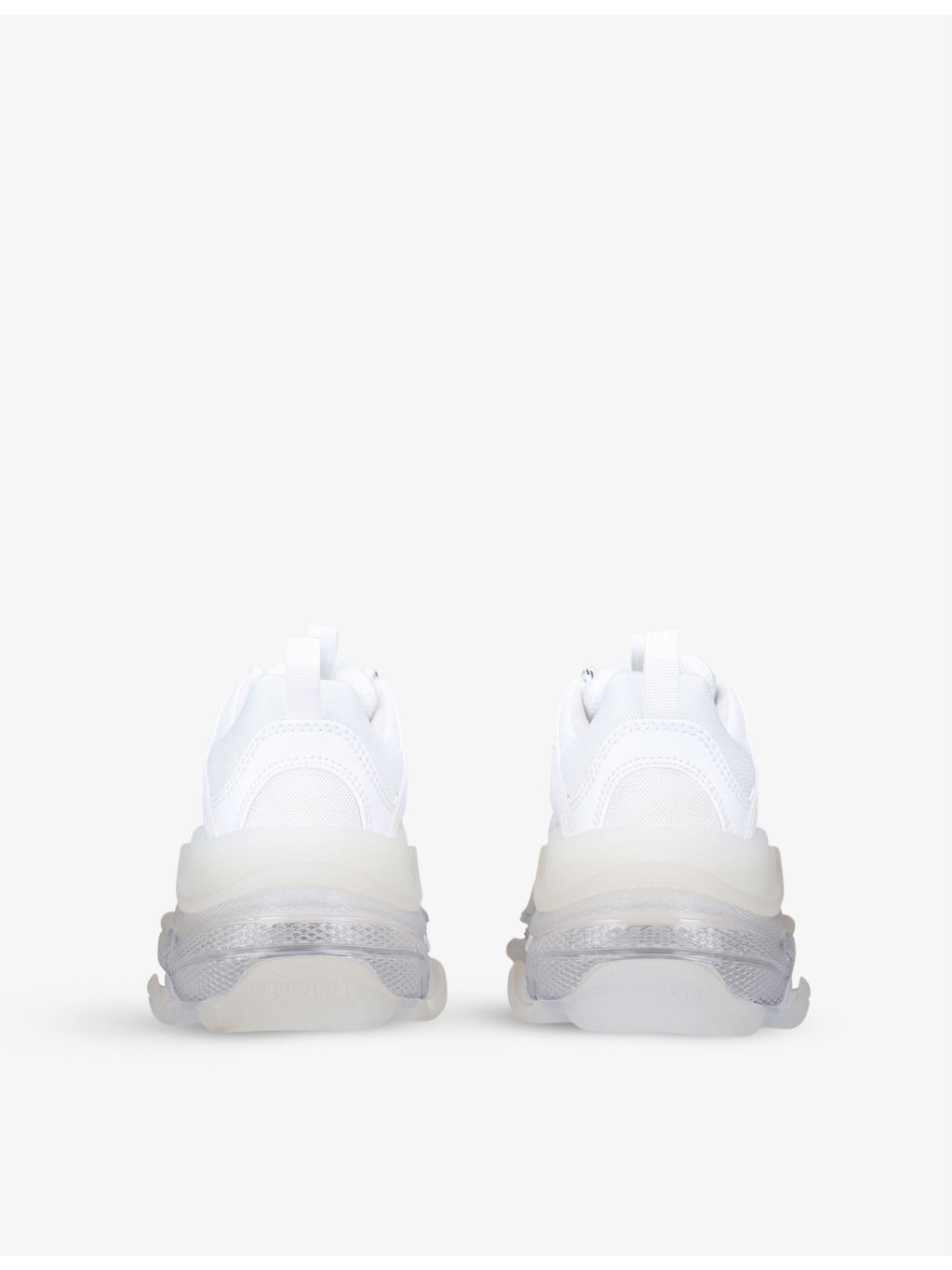 Women's Triple S Clear Sole faux-leather and mesh trainers - 4