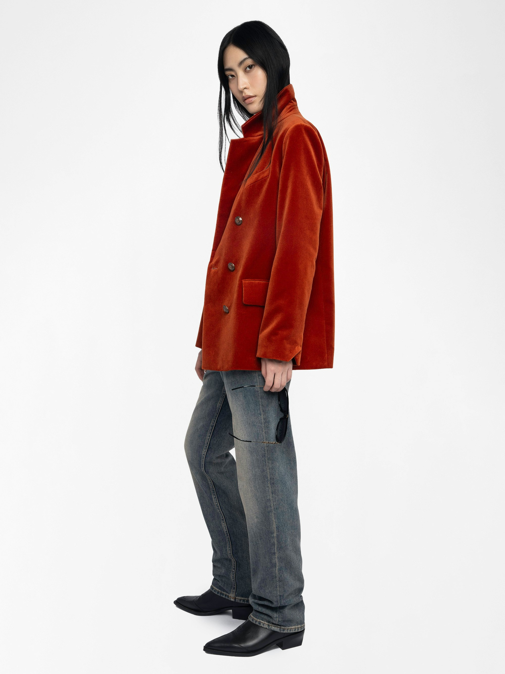 Vaska Velvet Blazer - 5