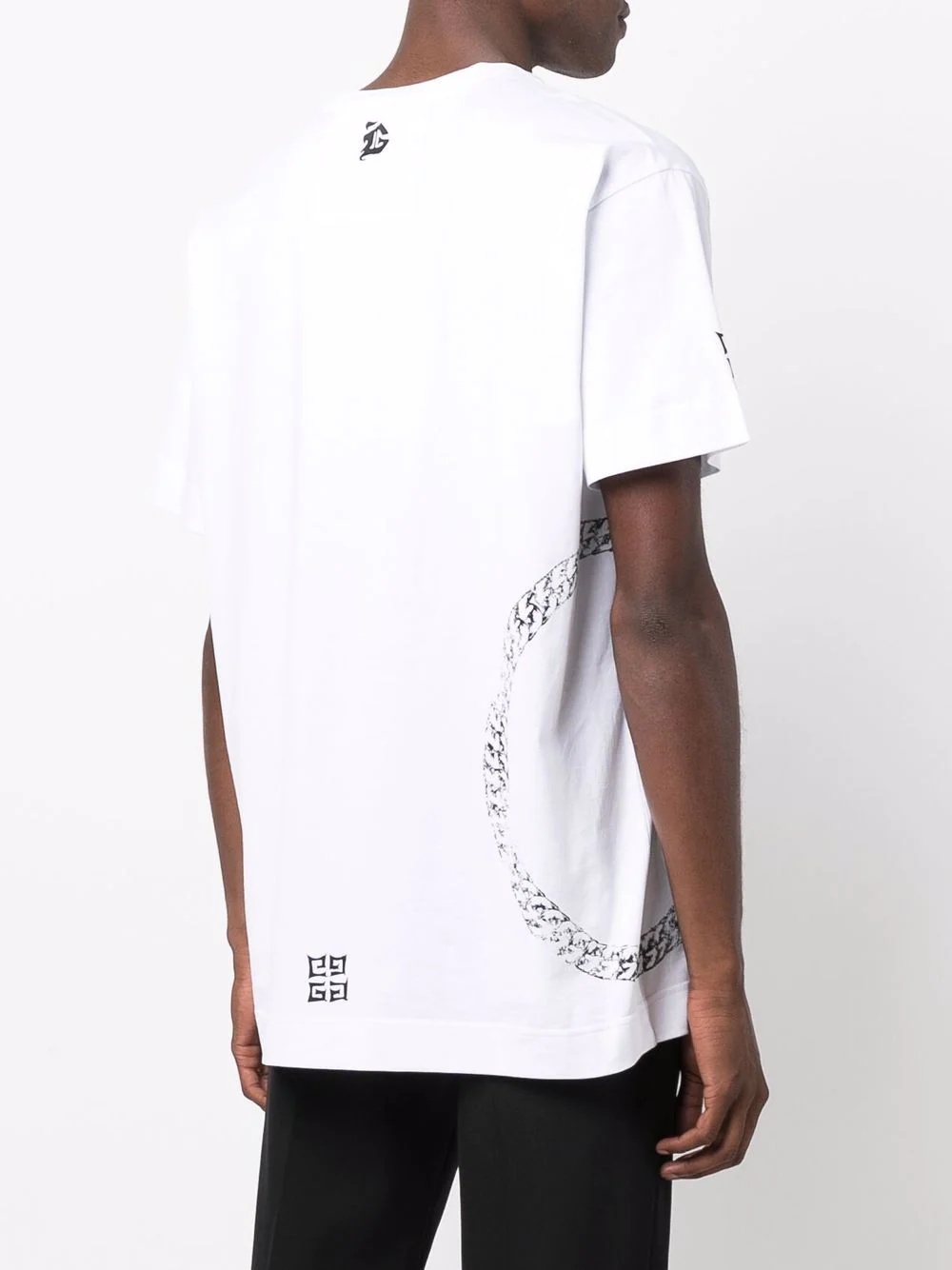 chain logo-print short-sleeve T-shirt - 4