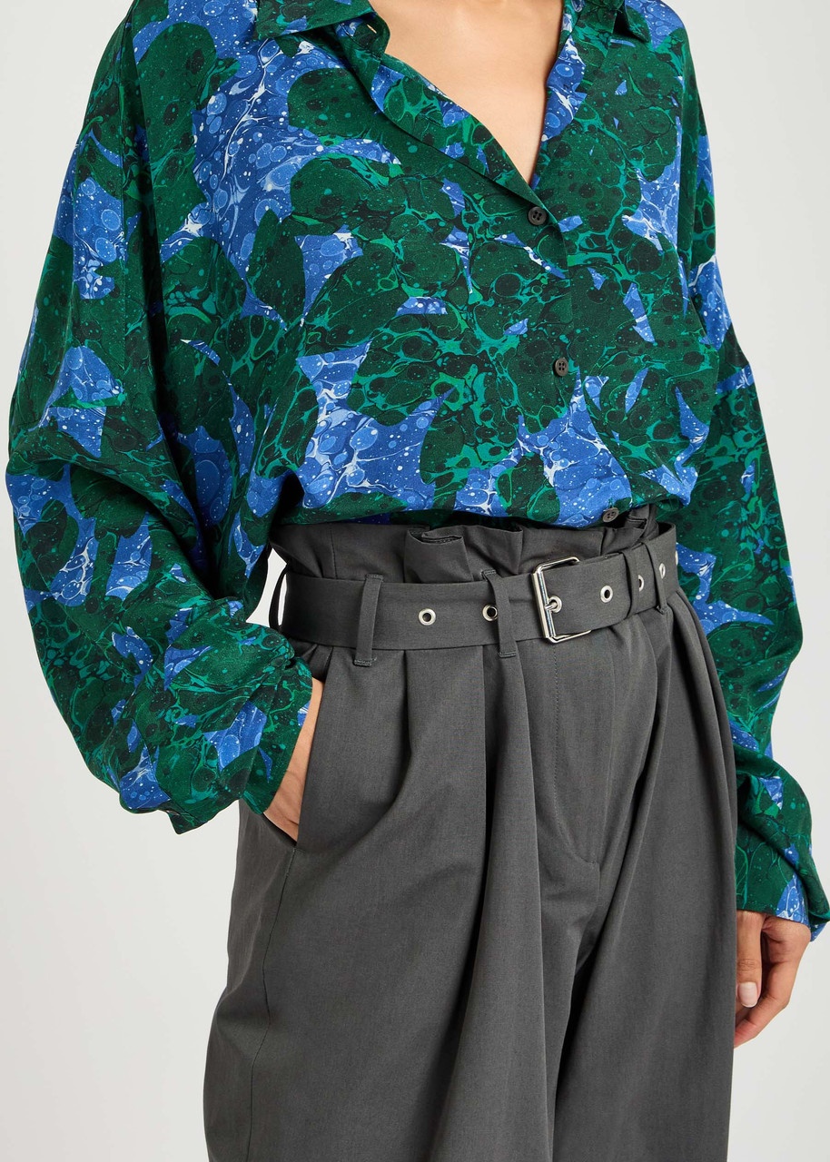 Dries Van Noten Peaches Wide-leg Cotton Trousers - 5
