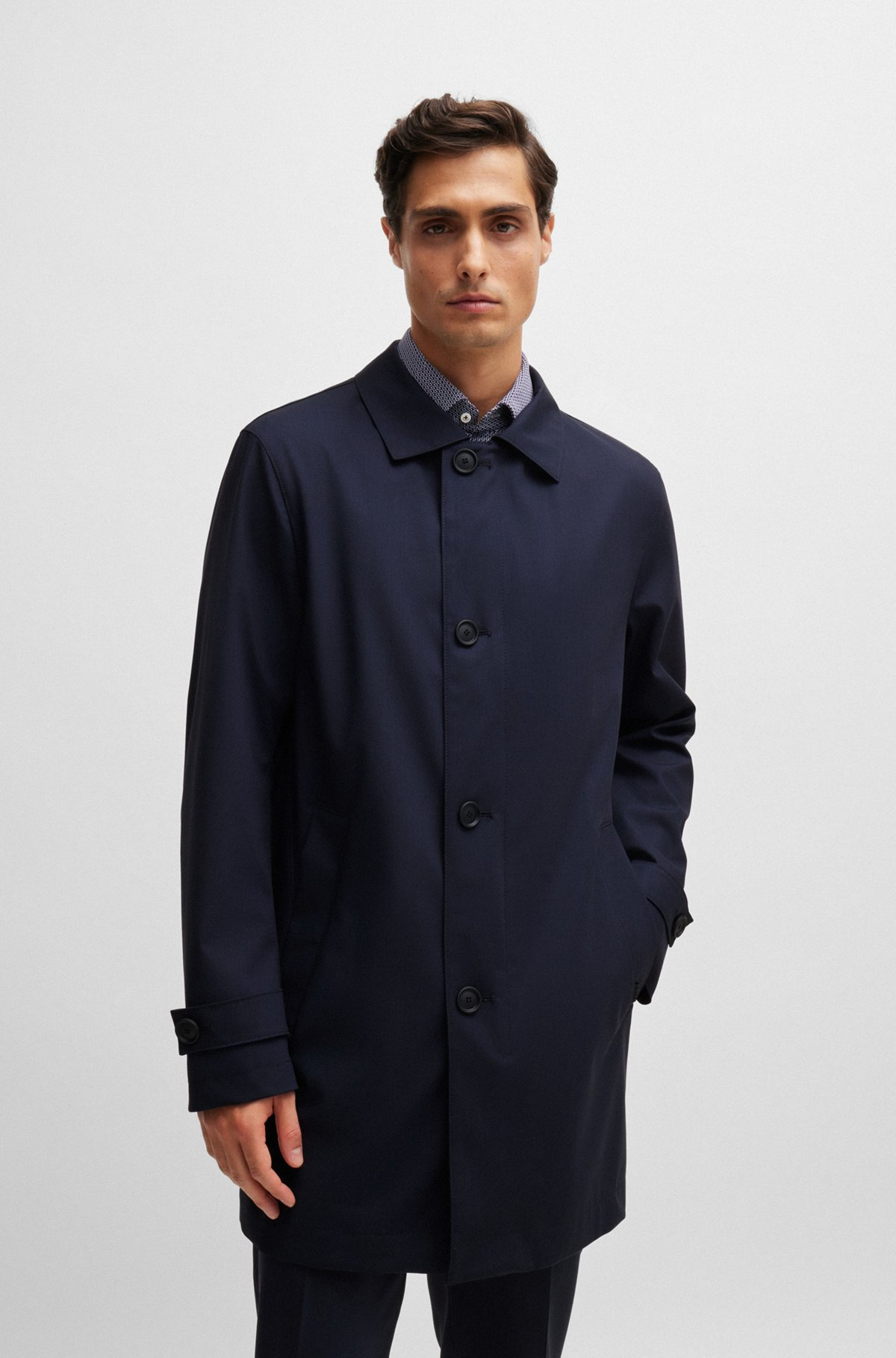WATERPROOF COAT BLENDED WITH WOOL - 2