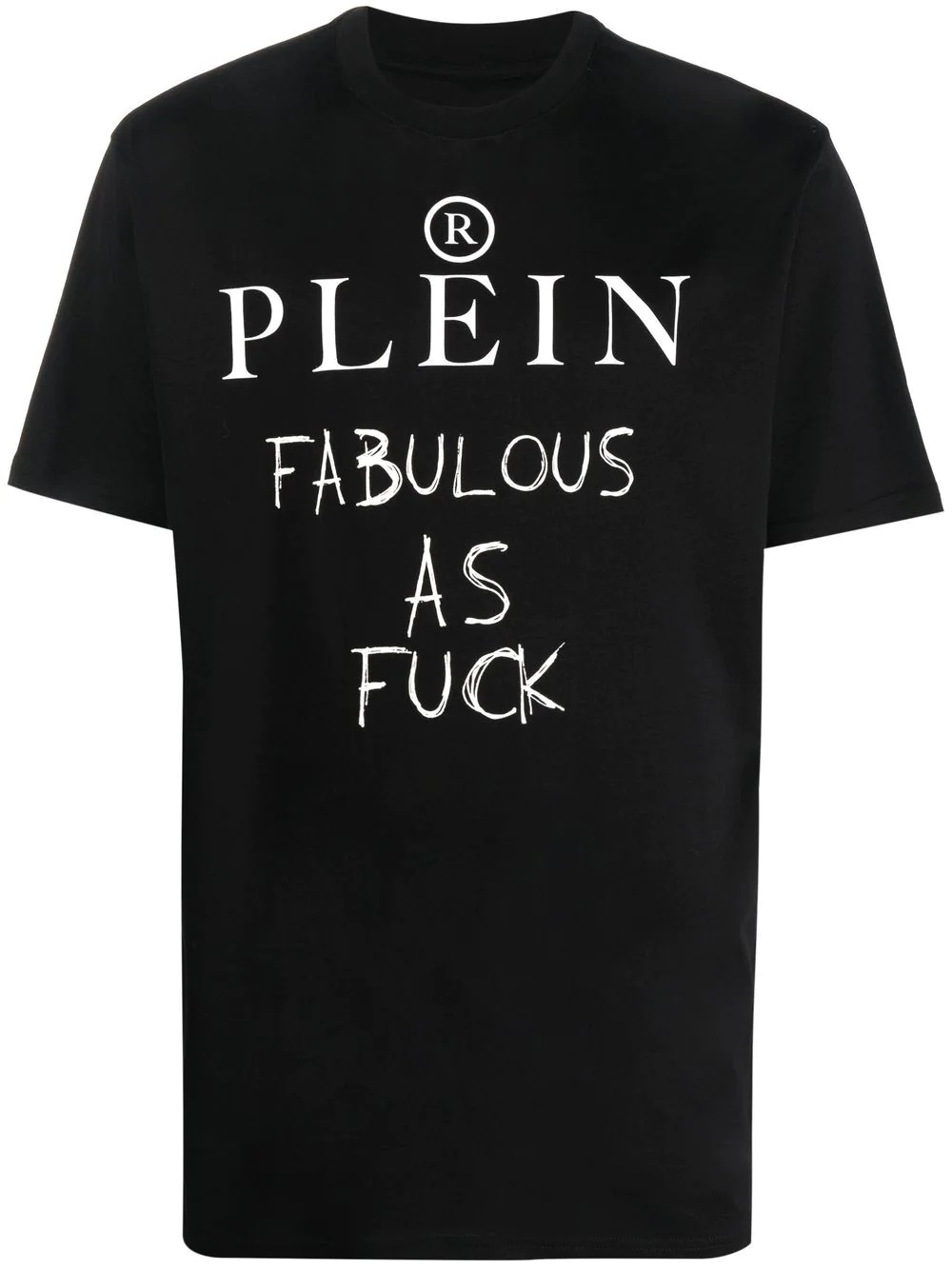 slogan print T-shirt - 1
