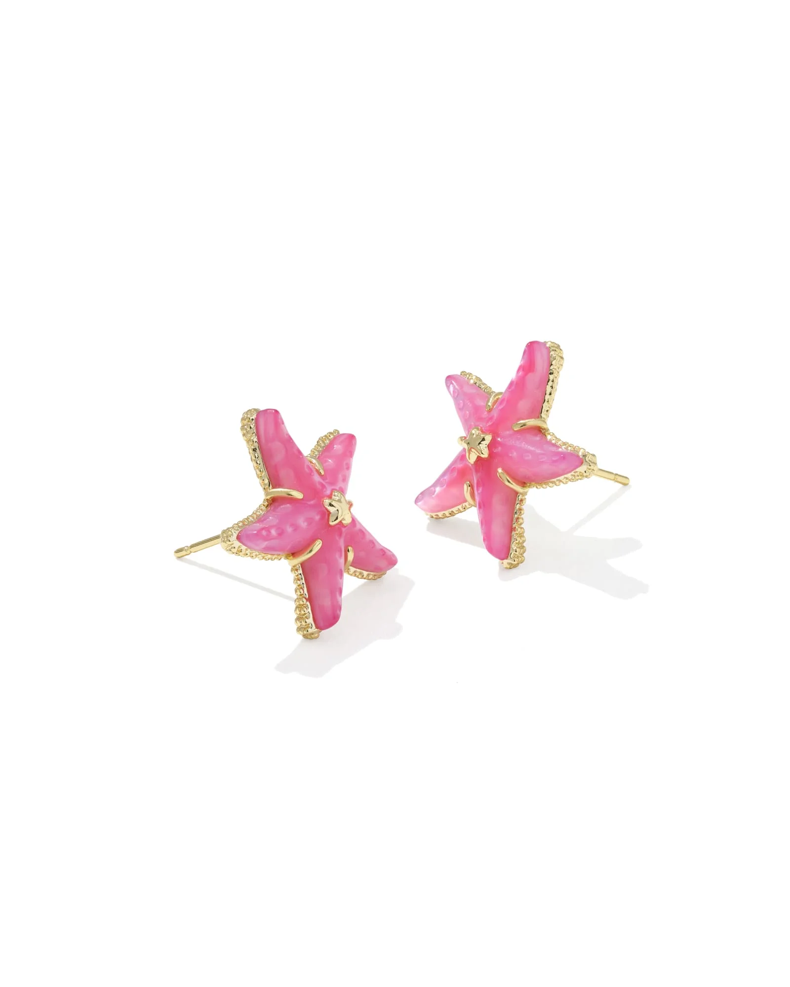 Parker Starfish Gold Stud Earrings - 1