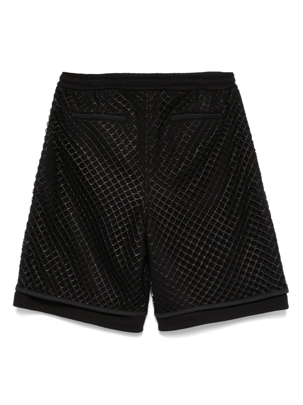 mesh-overlay bermuda shorts - 2