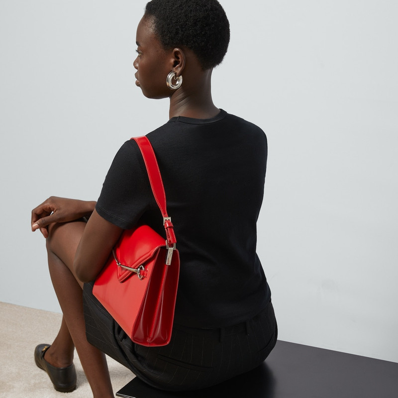 Cotton jersey T-shirt with crystal G 6