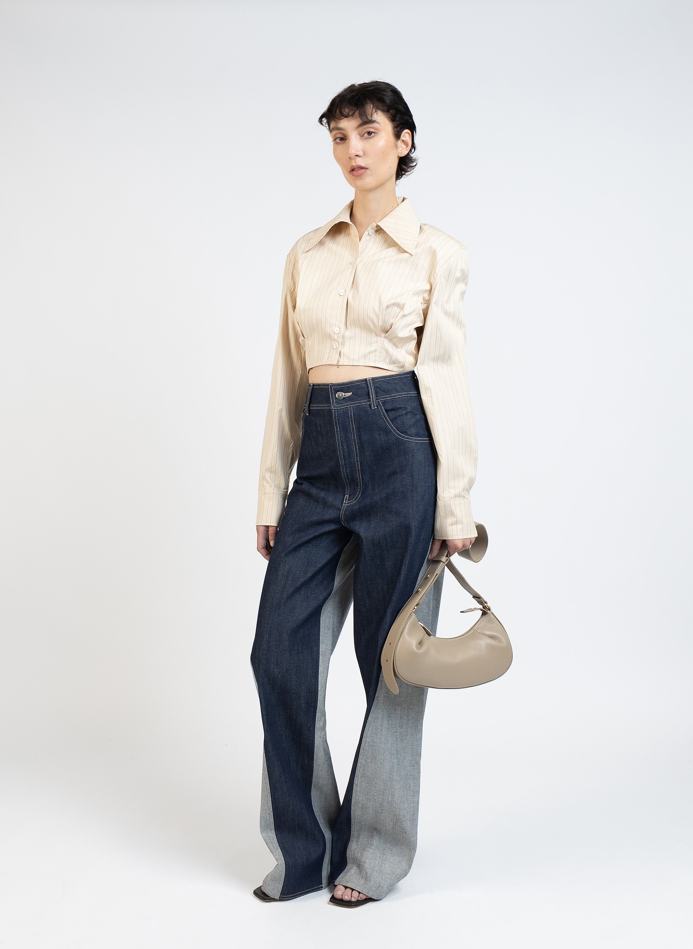 Cropped Shirt/Mustard - 3
