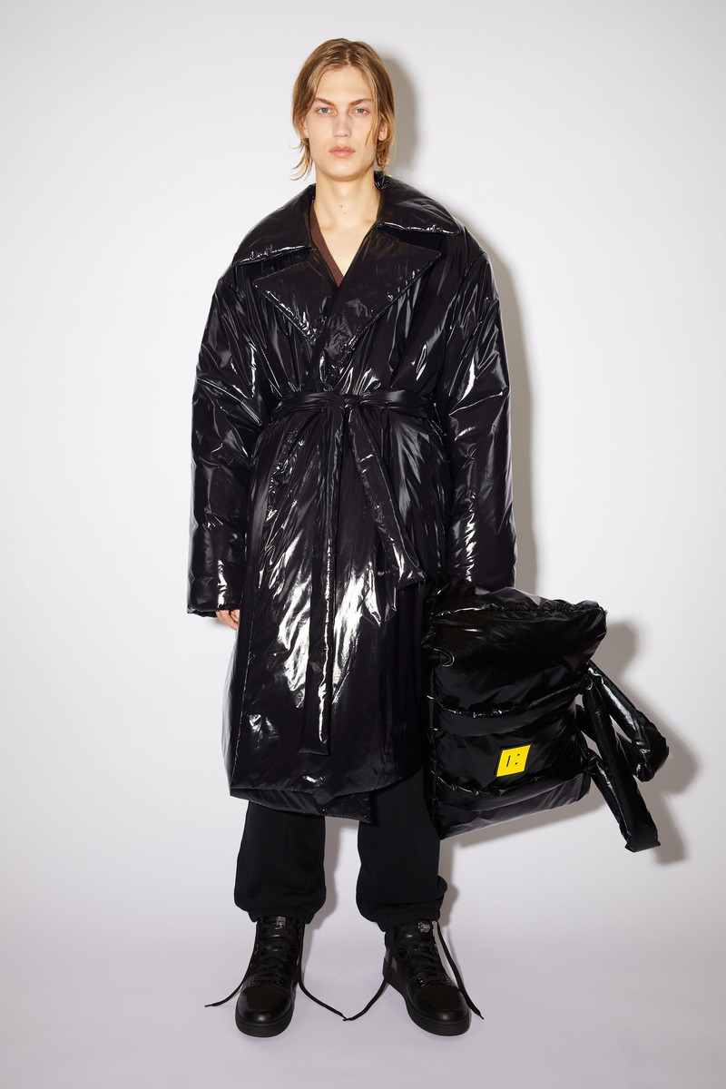 Acne Studios Padded face coat - Black outlook