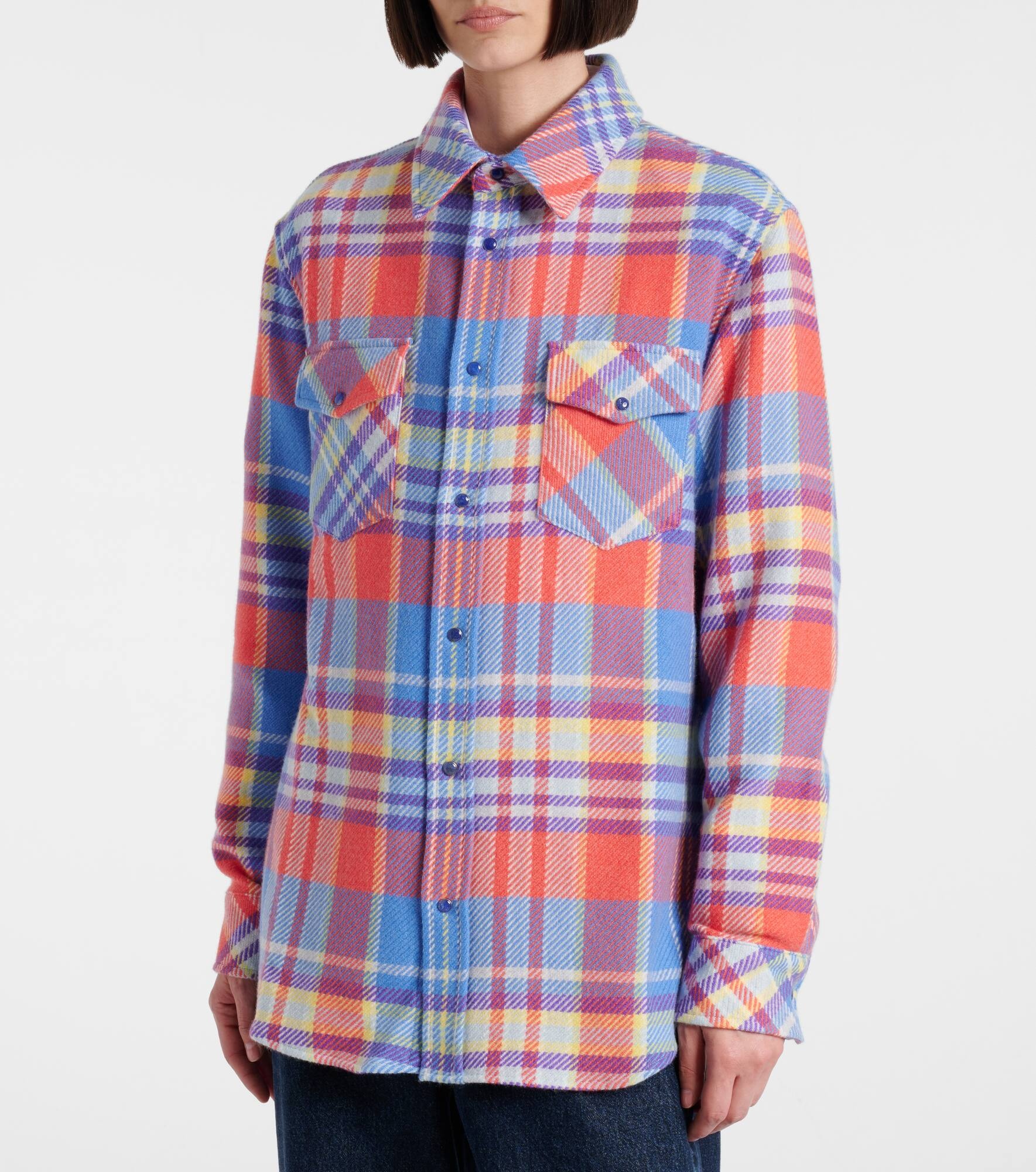 Creator plaid cashmere shirt - 6