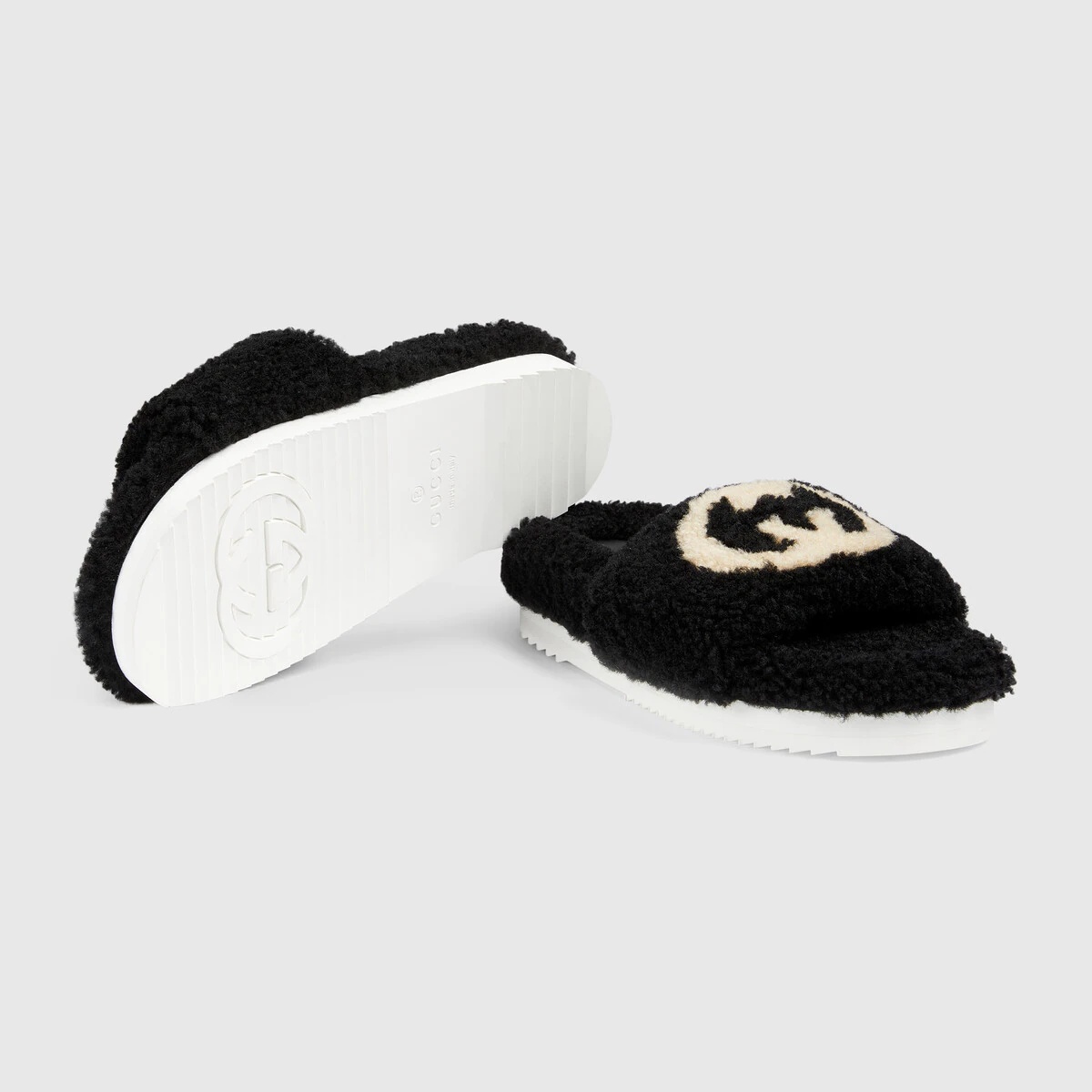 Women's slide sandal with Interlocking G - 6