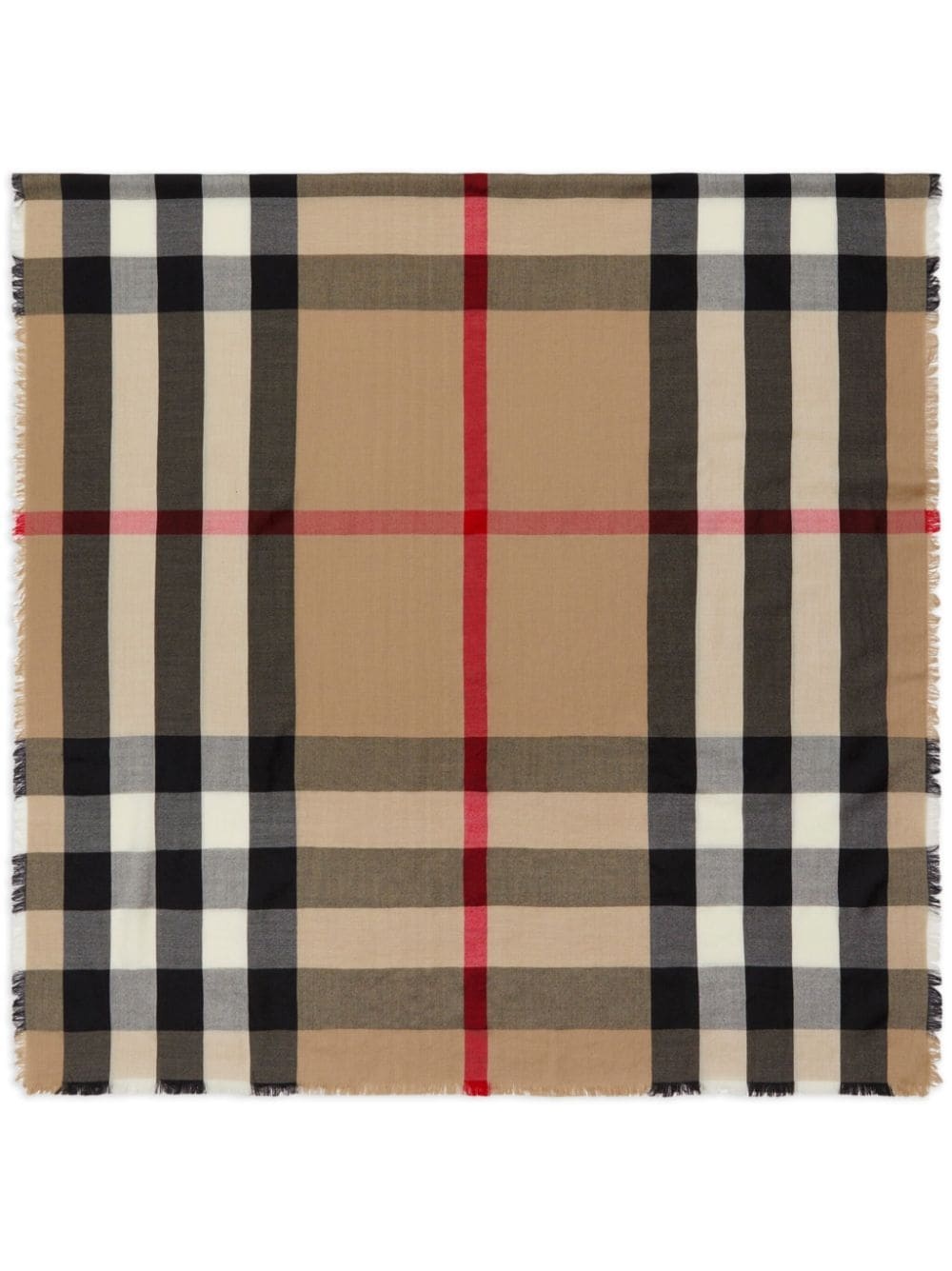 House Check cashmere scarf - 1