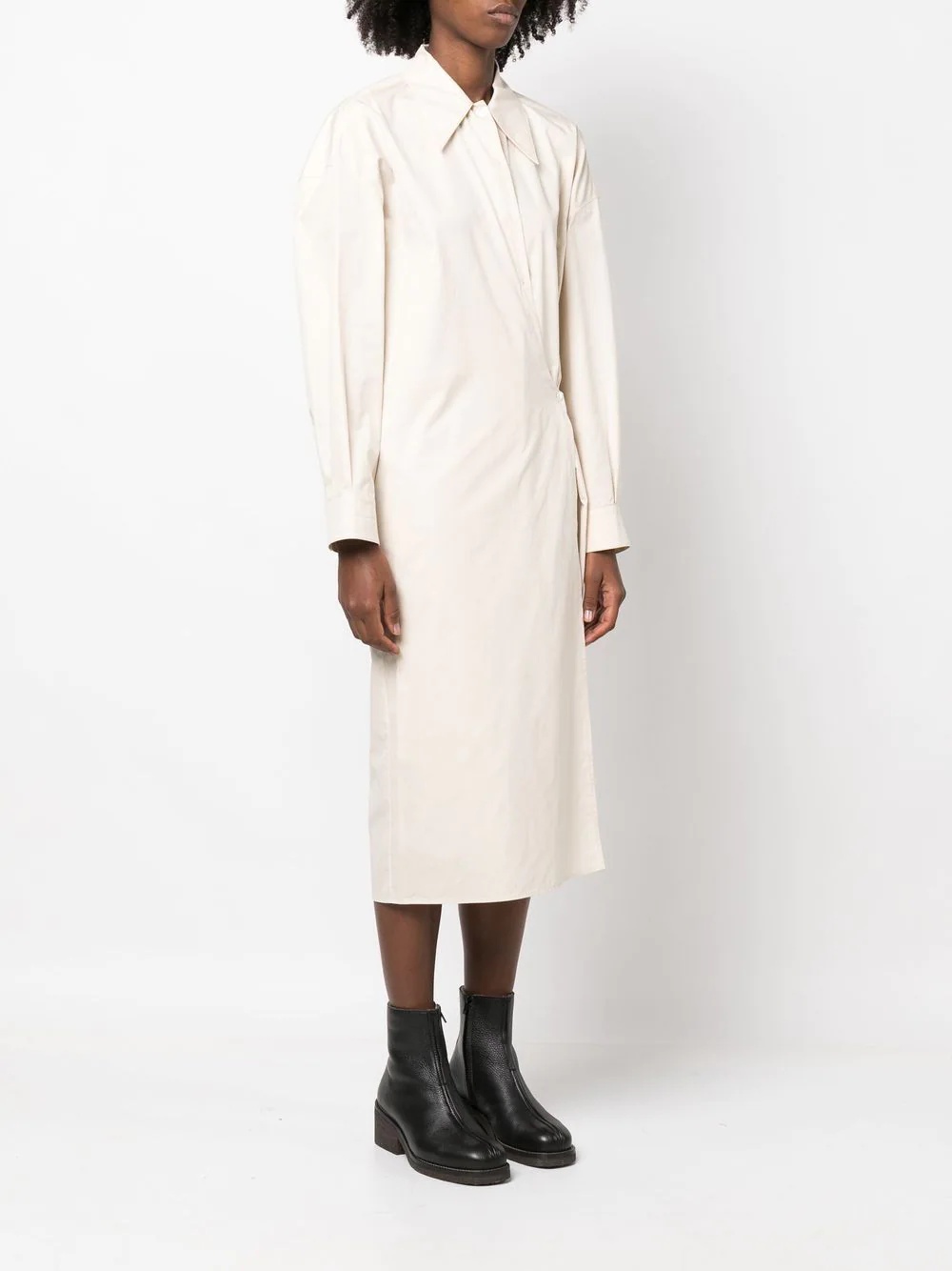 Twisted shirt dress - 3