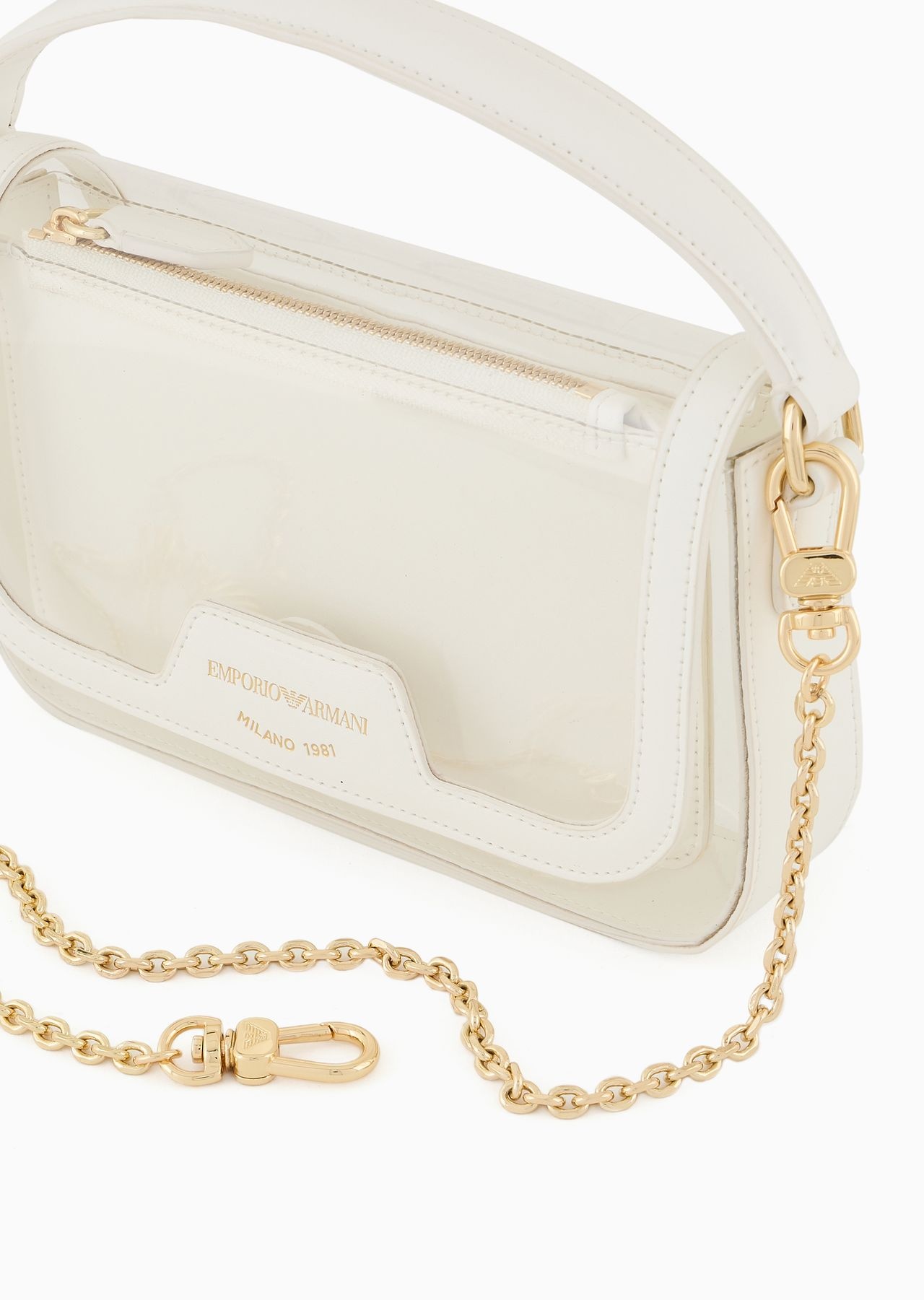 PVC mini bag with chain shoulder strap - 5