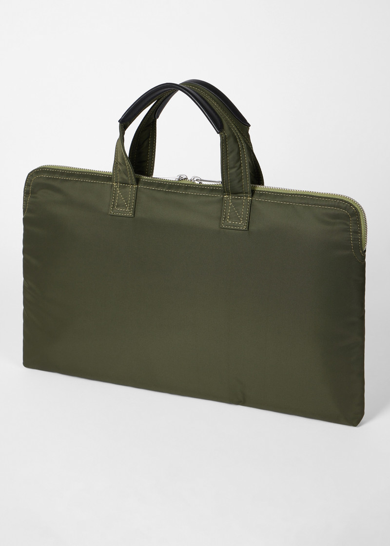 Green 'Laser Stripe' Recycled-Nylon Folio 5