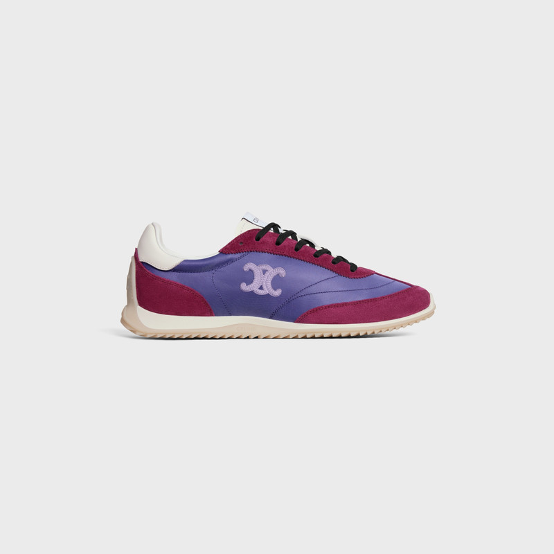 CELINE RACER - LOW TOP SNEAKER IN NYLON, SUEDE CALFSKIN AND CALFSKIN 1