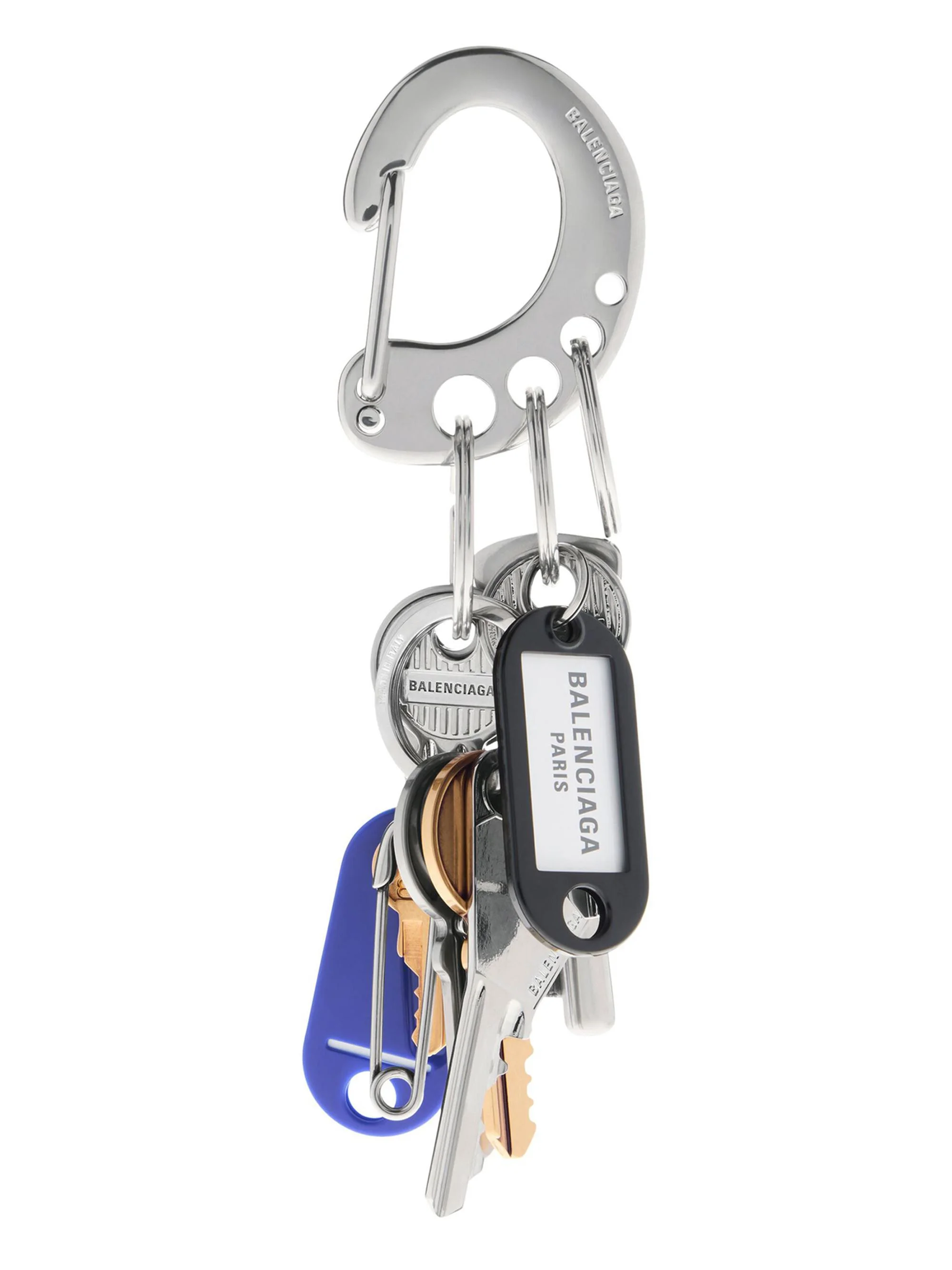 Men's Old School Bag Charm/Keychain - Silver Gold - 1
