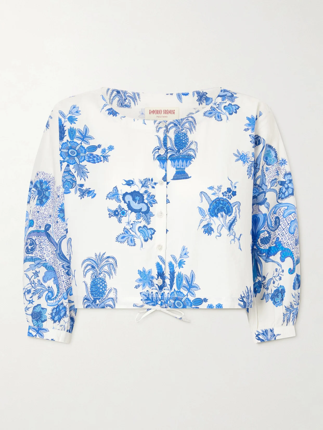 New Jinny Chintz Floral-print Cotton Blouse - 1