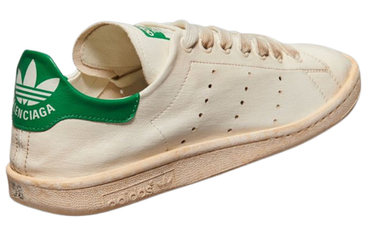 (WMNS) Balenciaga x adidas originals Stan Smith Sneakers 'Vintage White Green' 721836WBDV49703 - 3