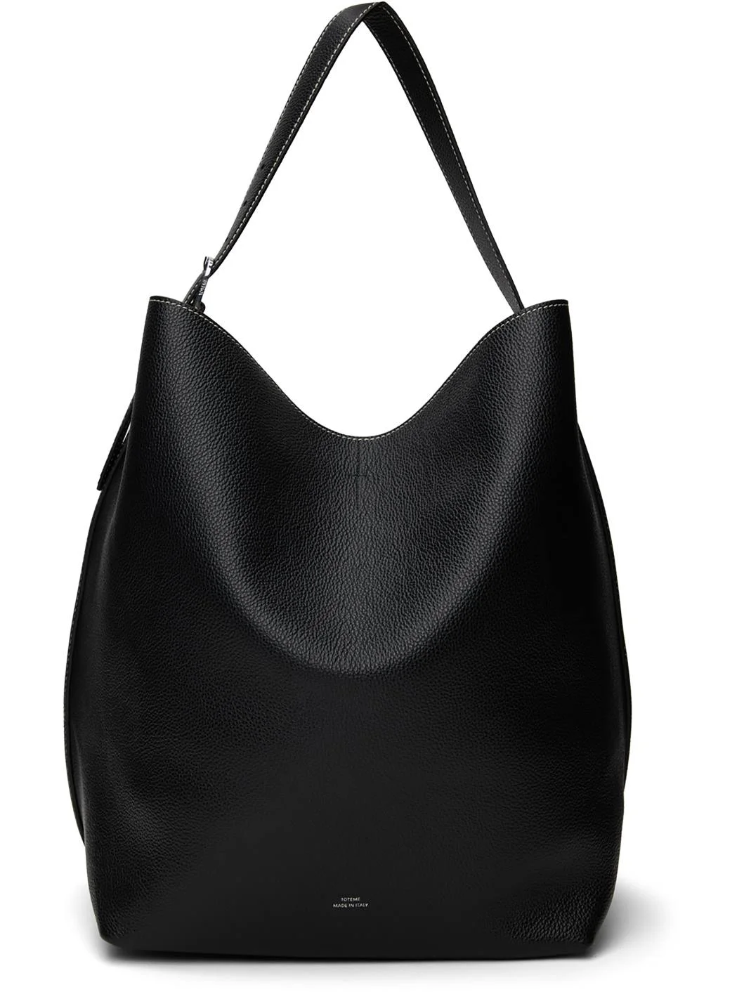 Black Petite Belted Tote - 1