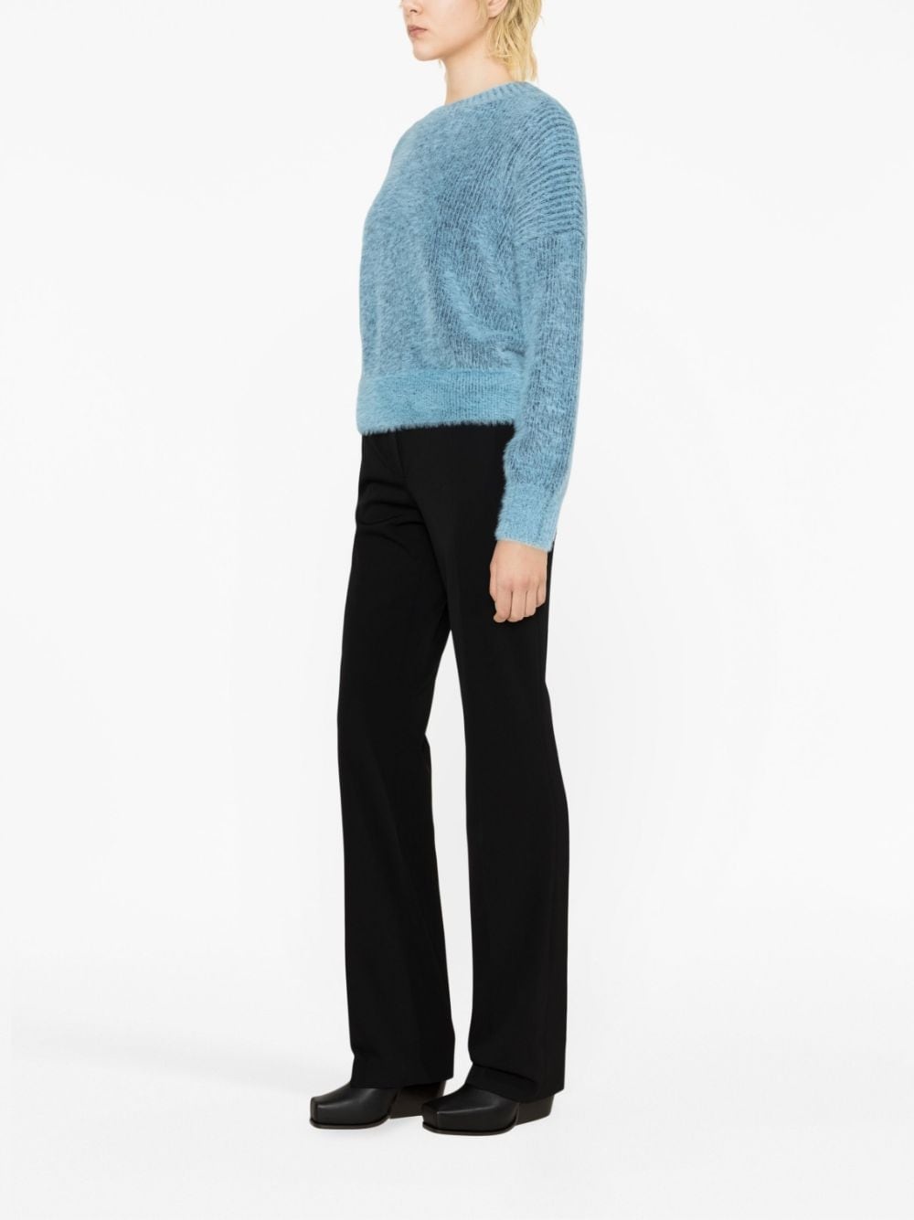 high-waist flared trousers - 3
