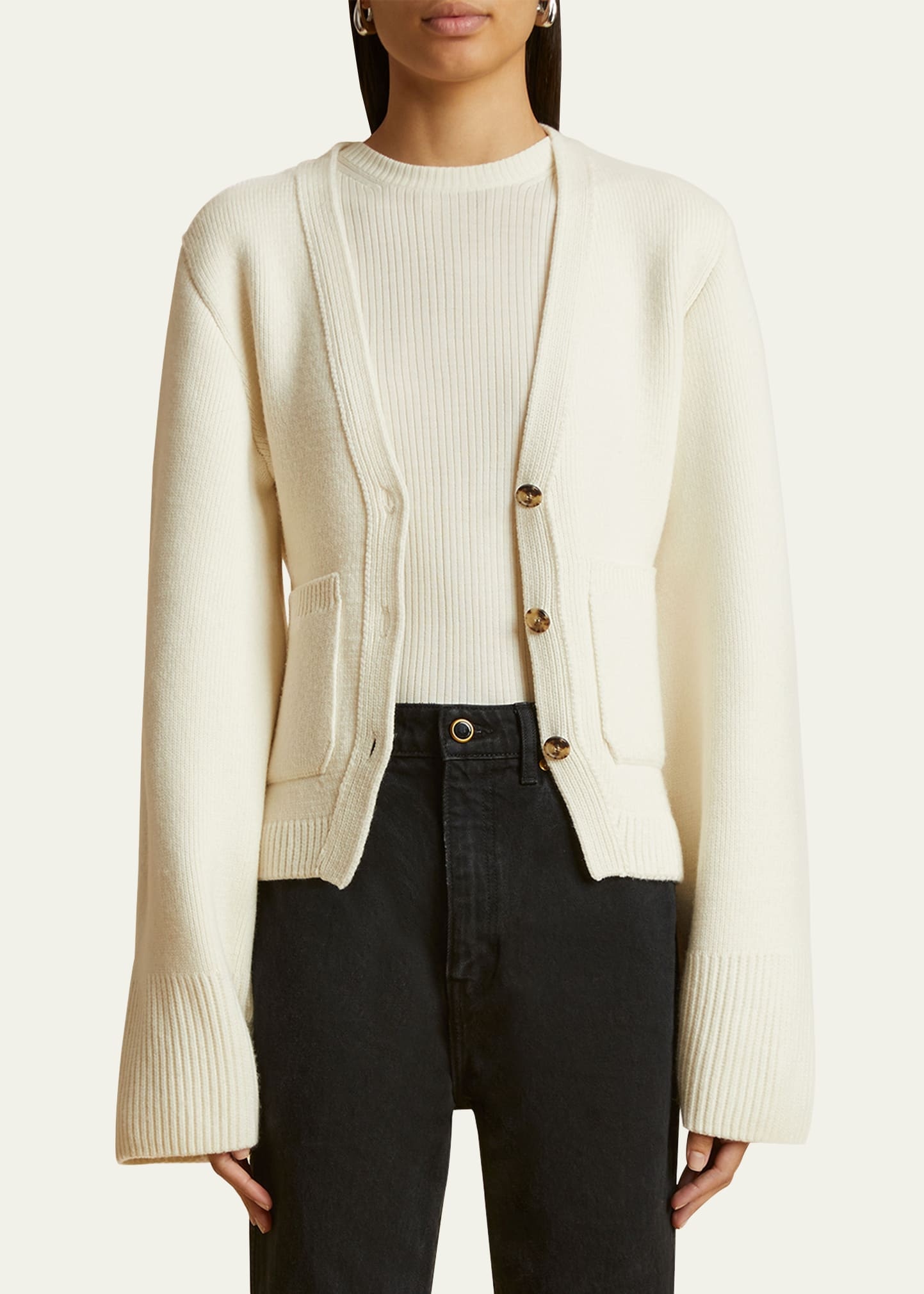 Scarlet Cashmere Cropped Cardigan - 4