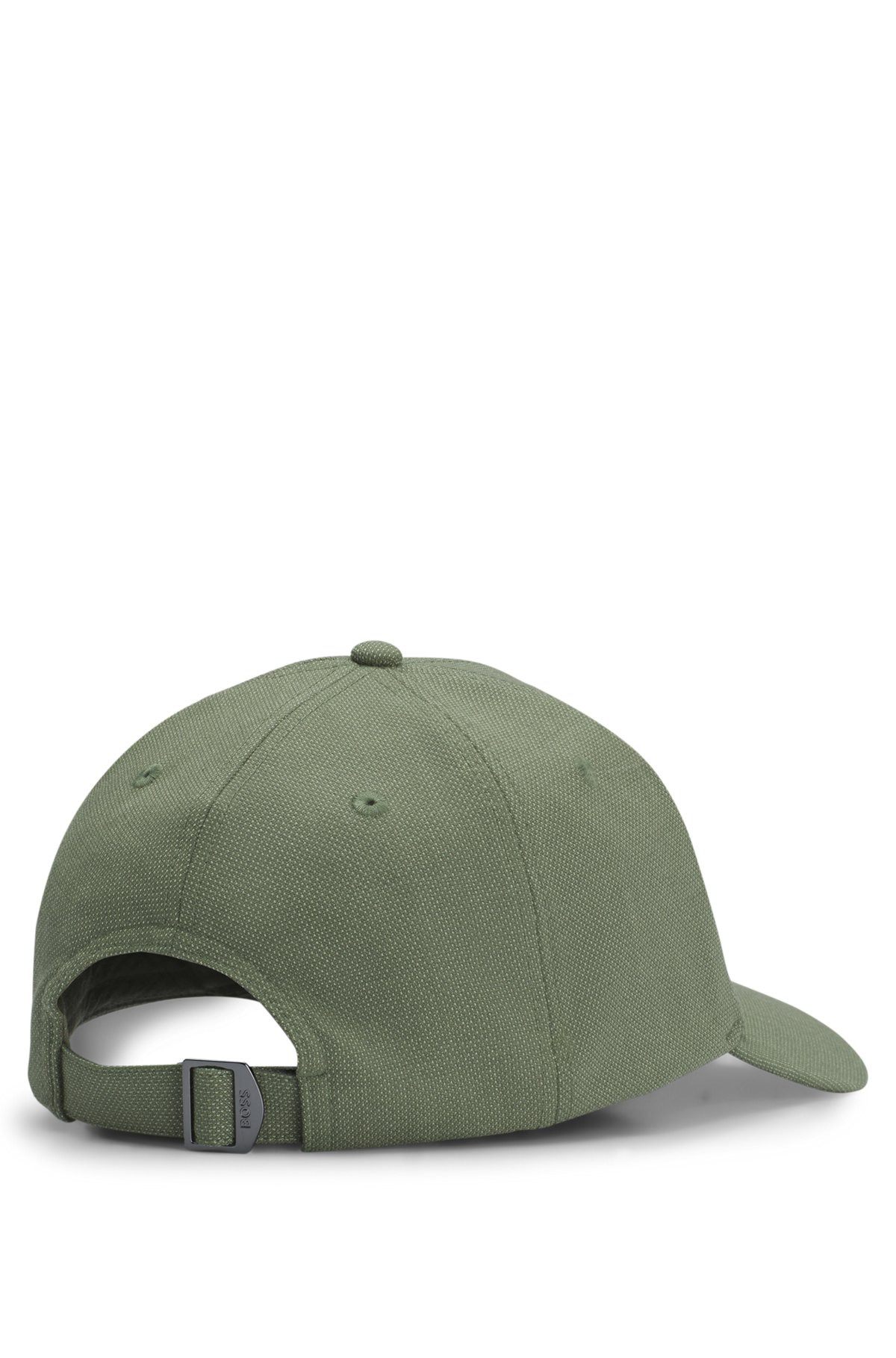 KNITTED-PIQUÉ CAP WITH LOGO PATCH - 3