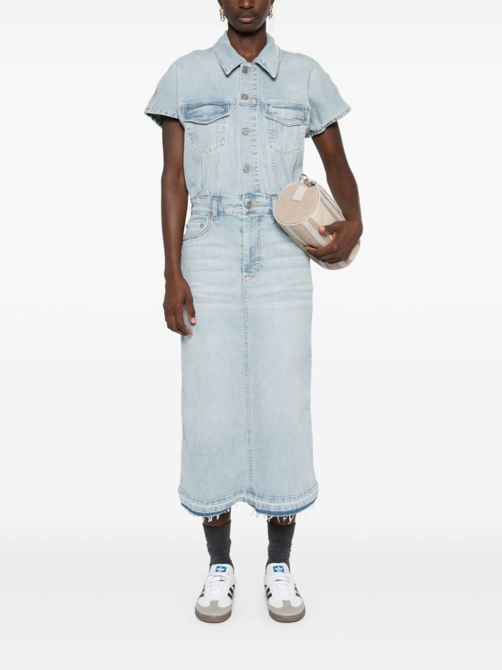 denim midi dress - 2