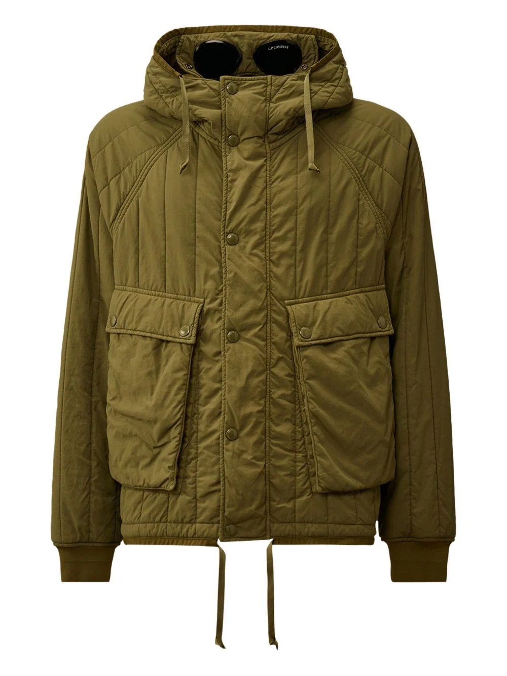 hooded quilted jacket - 1