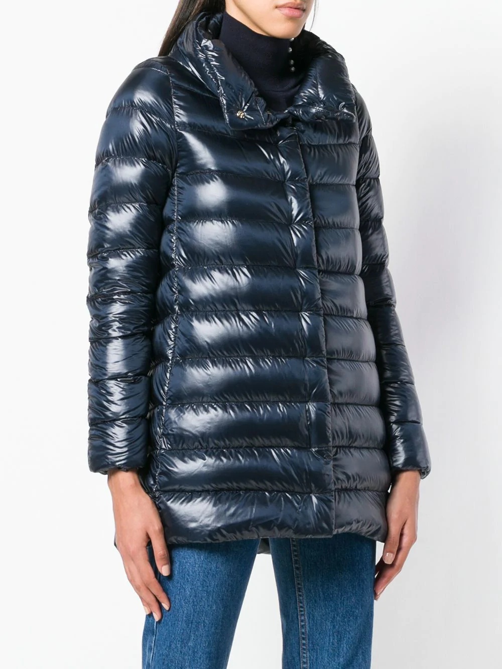 funnel-neck padded jacket - 3