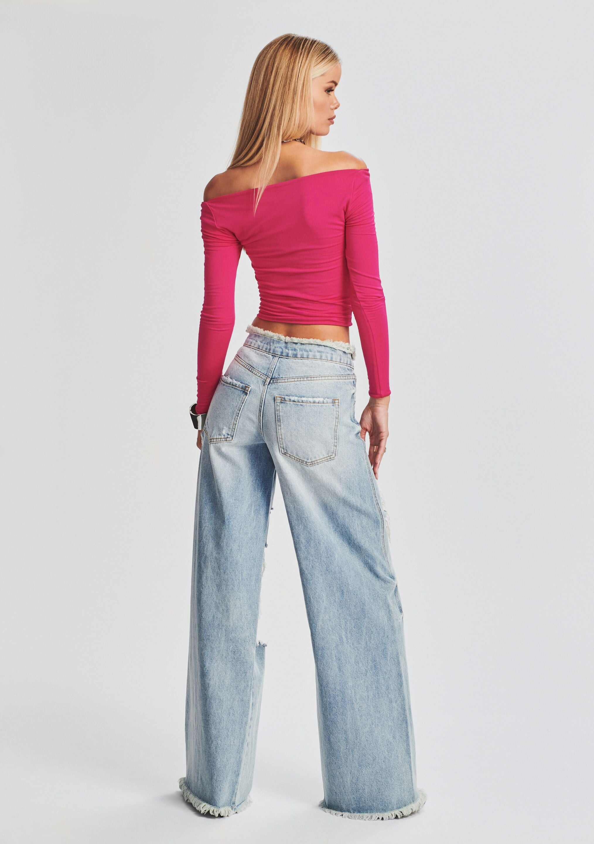 OLLIE WIDE LEG JEAN - 4
