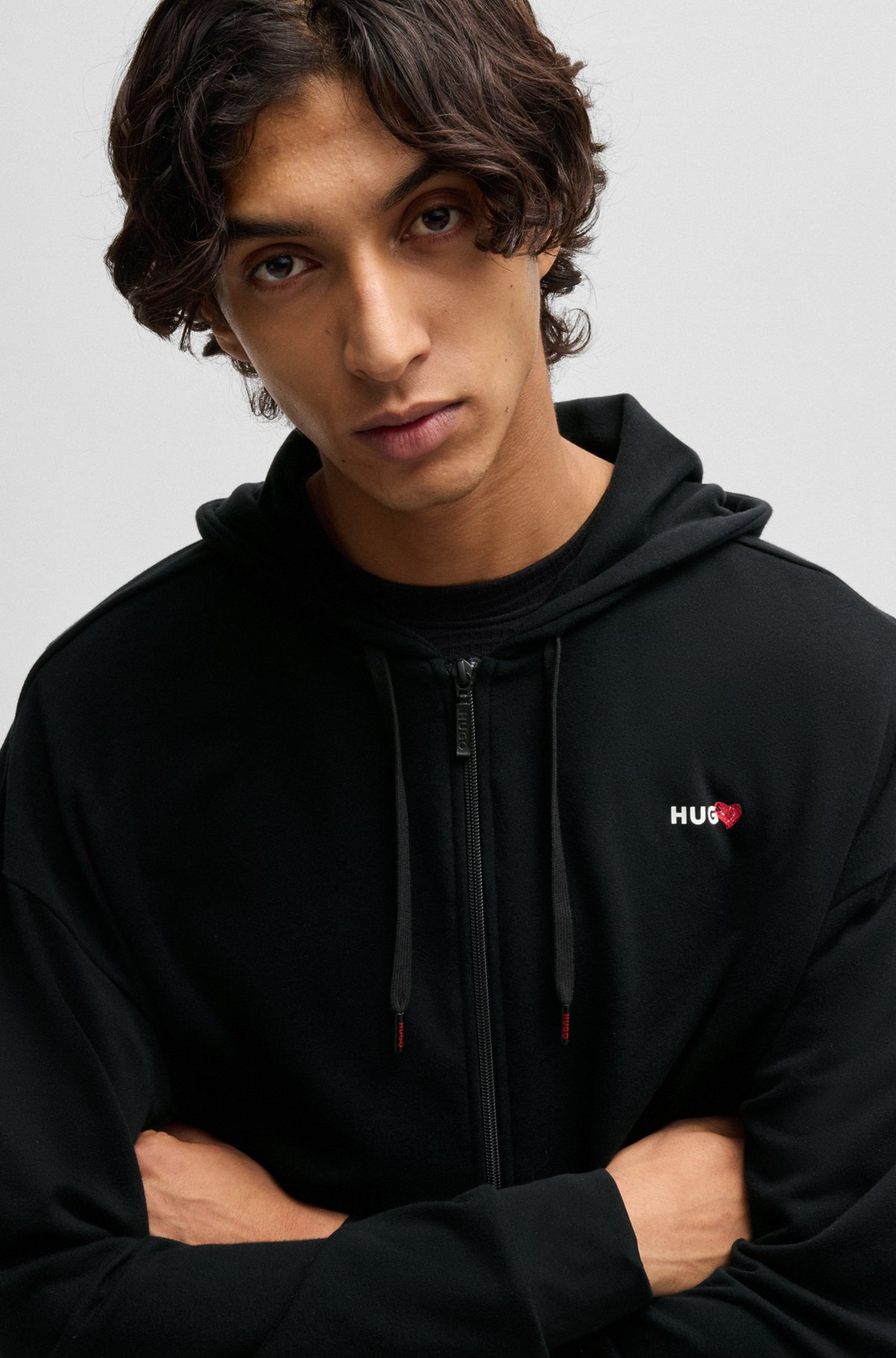 ZIP-UP HOODIE WITH SEASONAL LOGO PRINT - 5