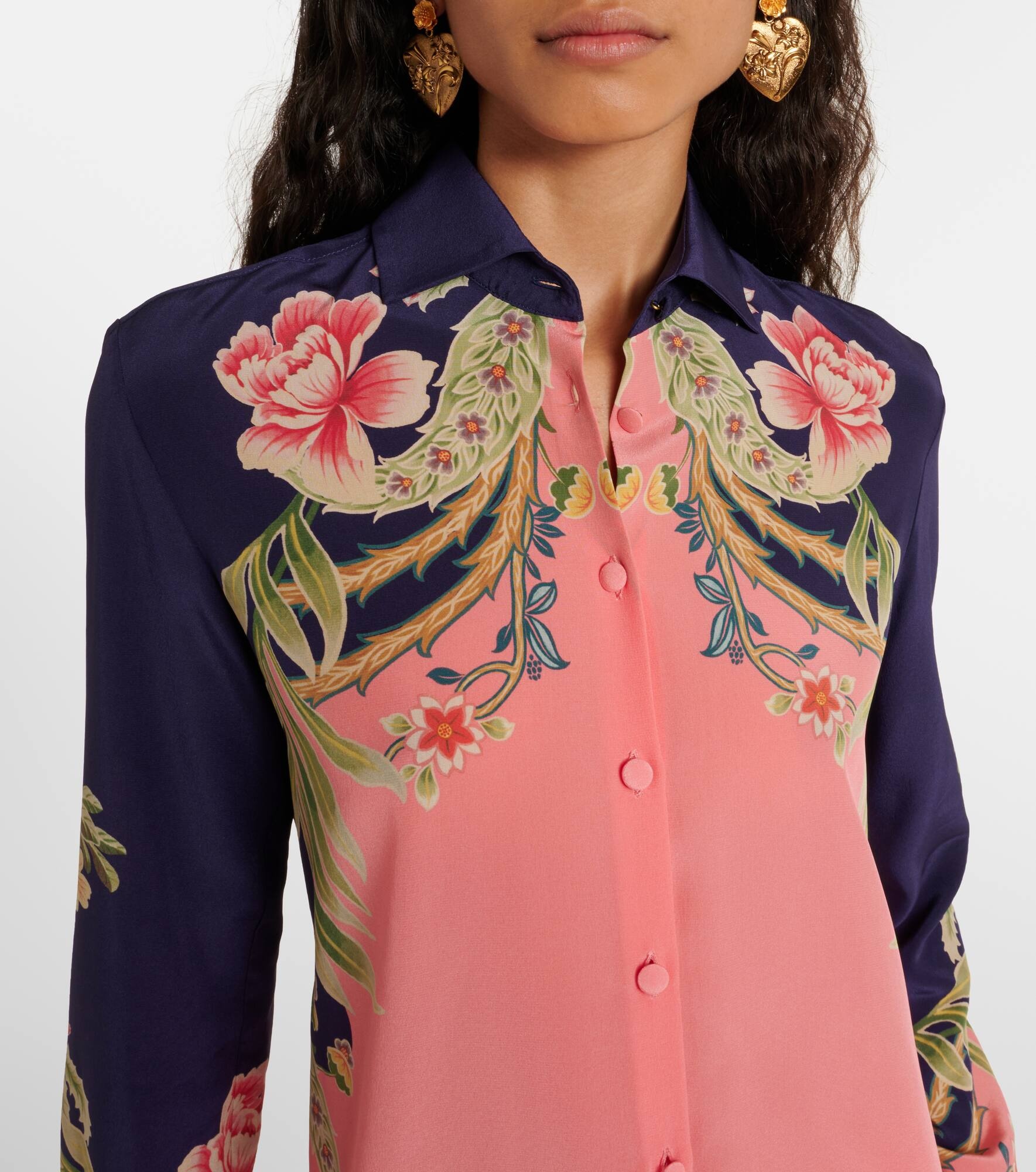 Printed silk shirt - 4