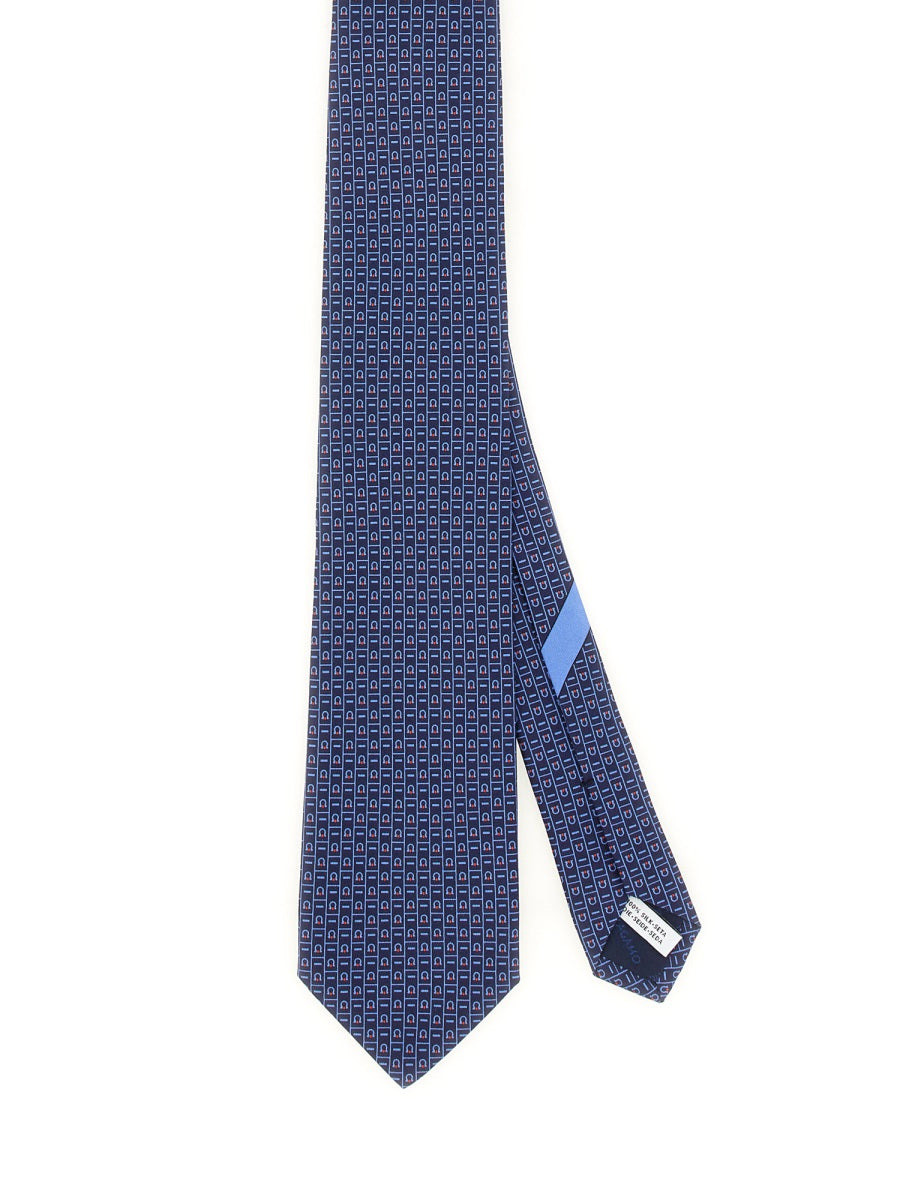 Ferragamo Men Cravatta Con Stampa Logo - 2