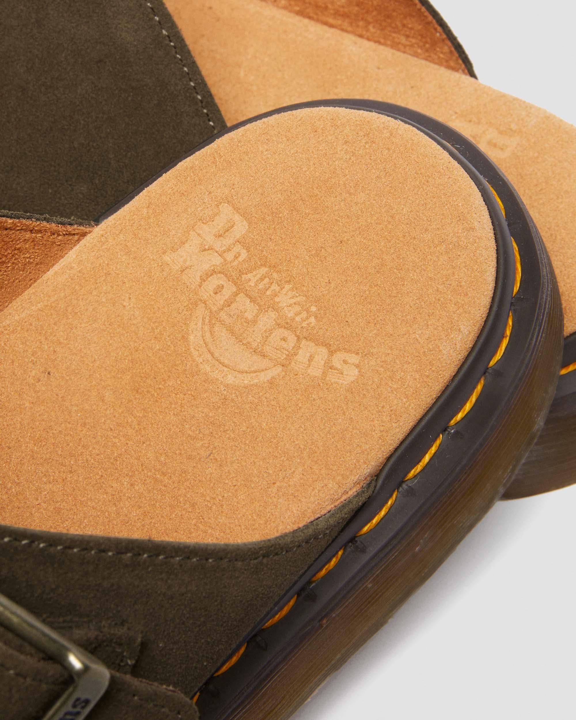 Josef Suede Slide Sandals - 4