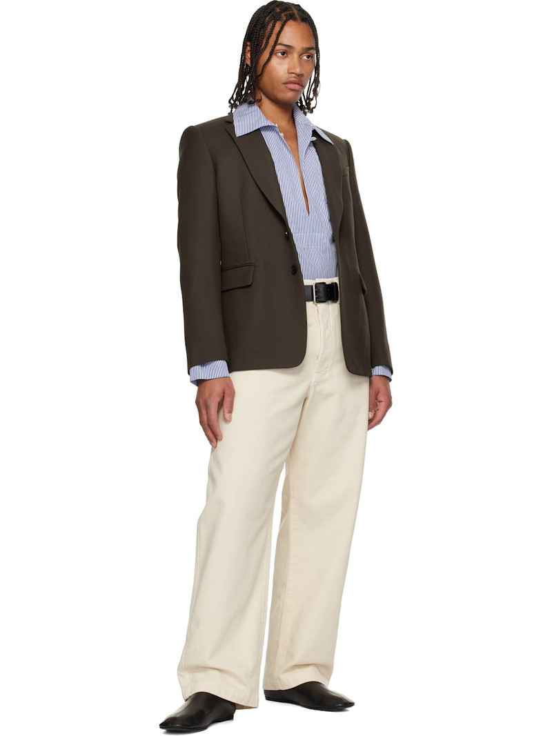 Dries Van Noten Brown Wool Blazer outlook