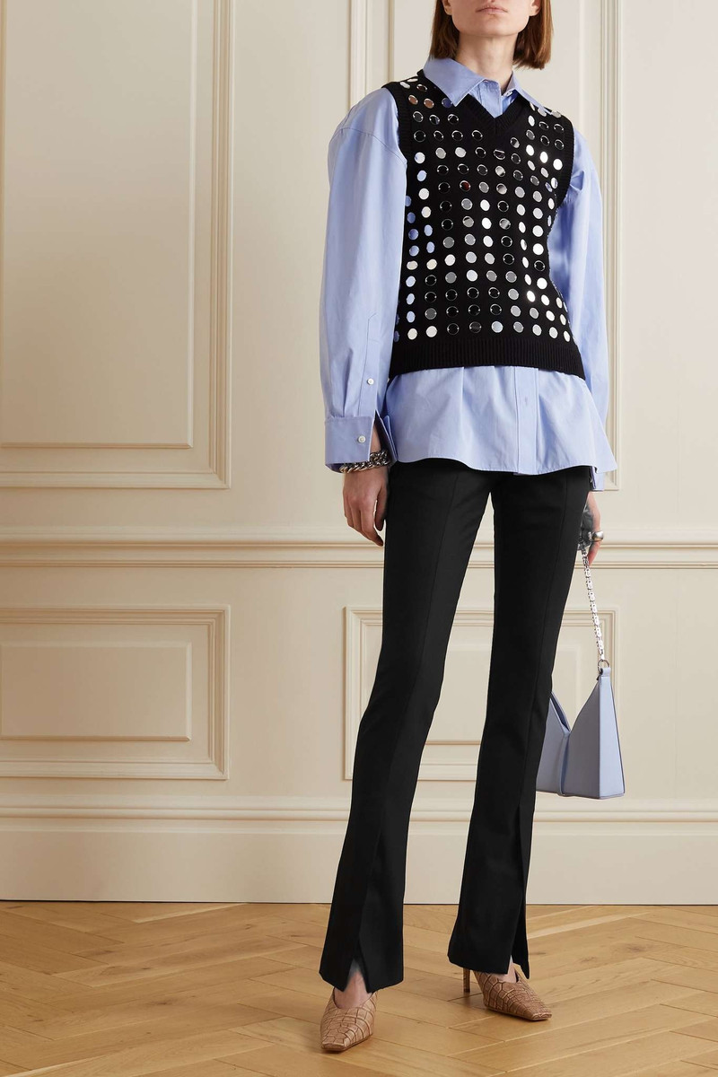 Off-White Corporate printed twill skinny pants outlook