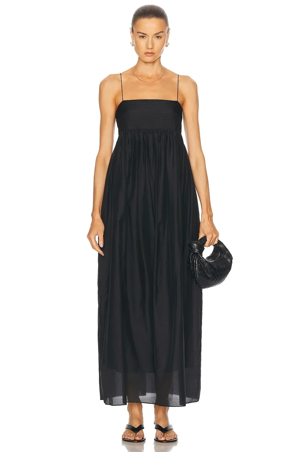 Empire Pintuck Bodice Dress - 1