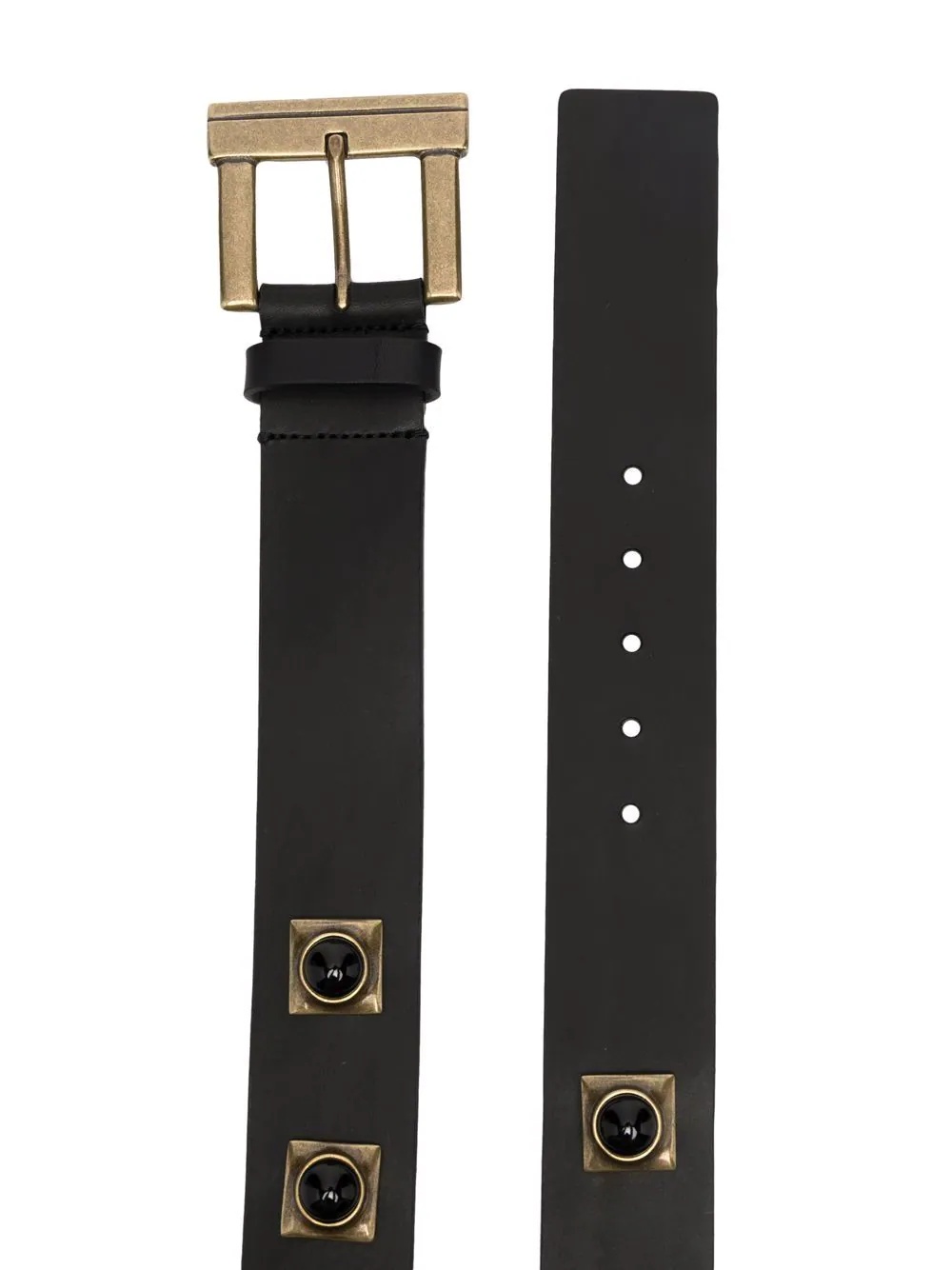 Crown Me studded buckle belt - 2