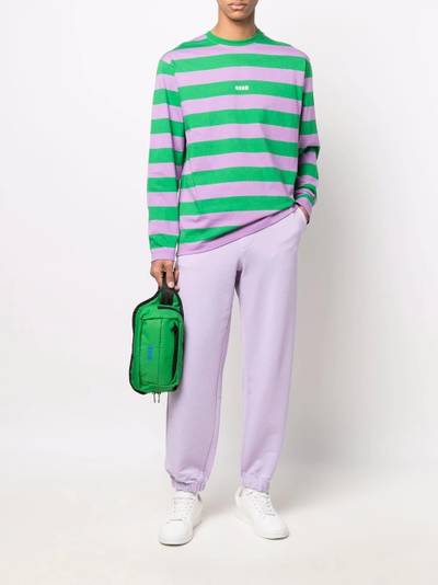 MSGM striped long-sleeve T-shirt outlook