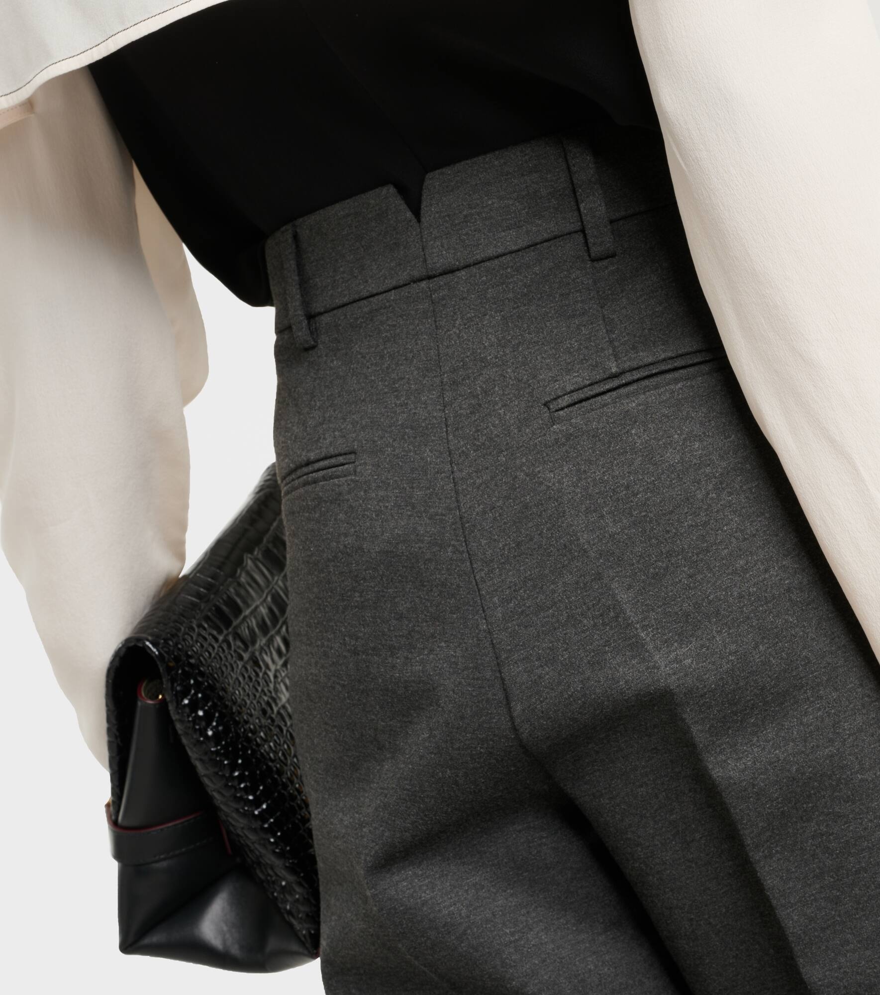 Pleated straight pants - 6