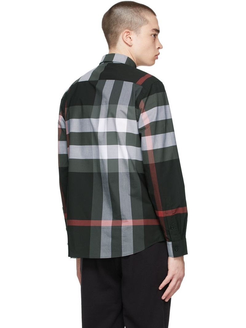 Grey Slim Somerton Check Shirt 3