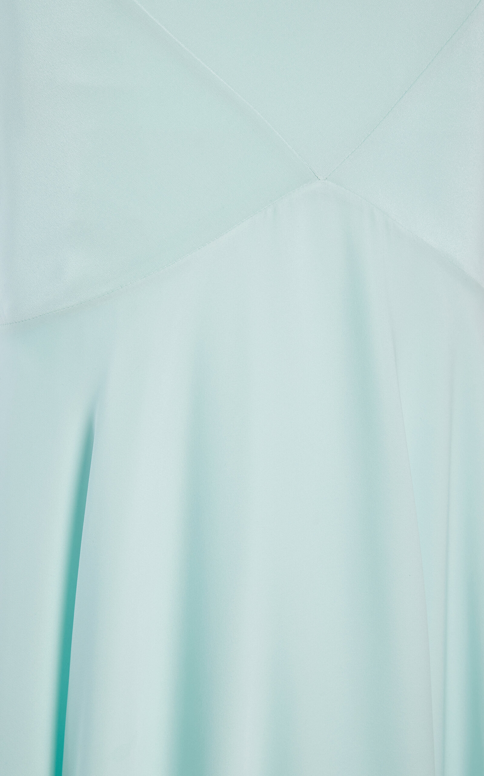 Bow-Detailed Silk Crepe and Georgette Halter Dress blue - 5