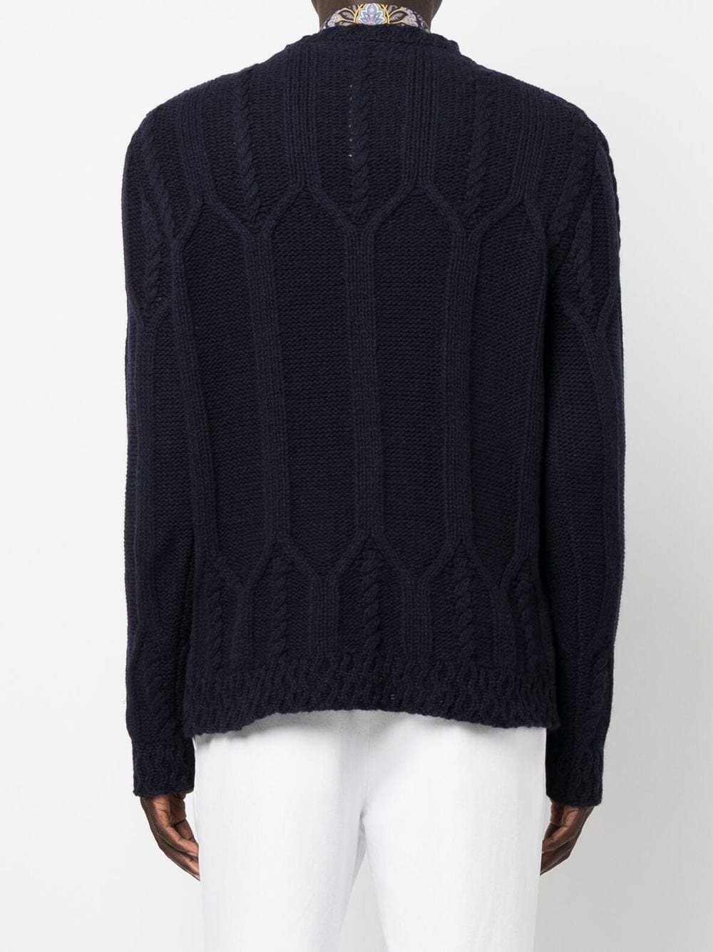 multi-knit wool-cashmere jumper - 4