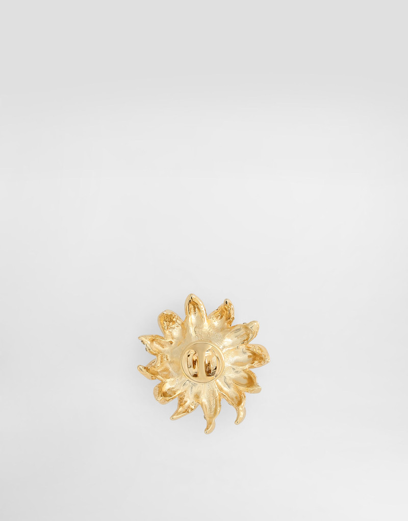 Sartoria floral brooch with rhinestones 3